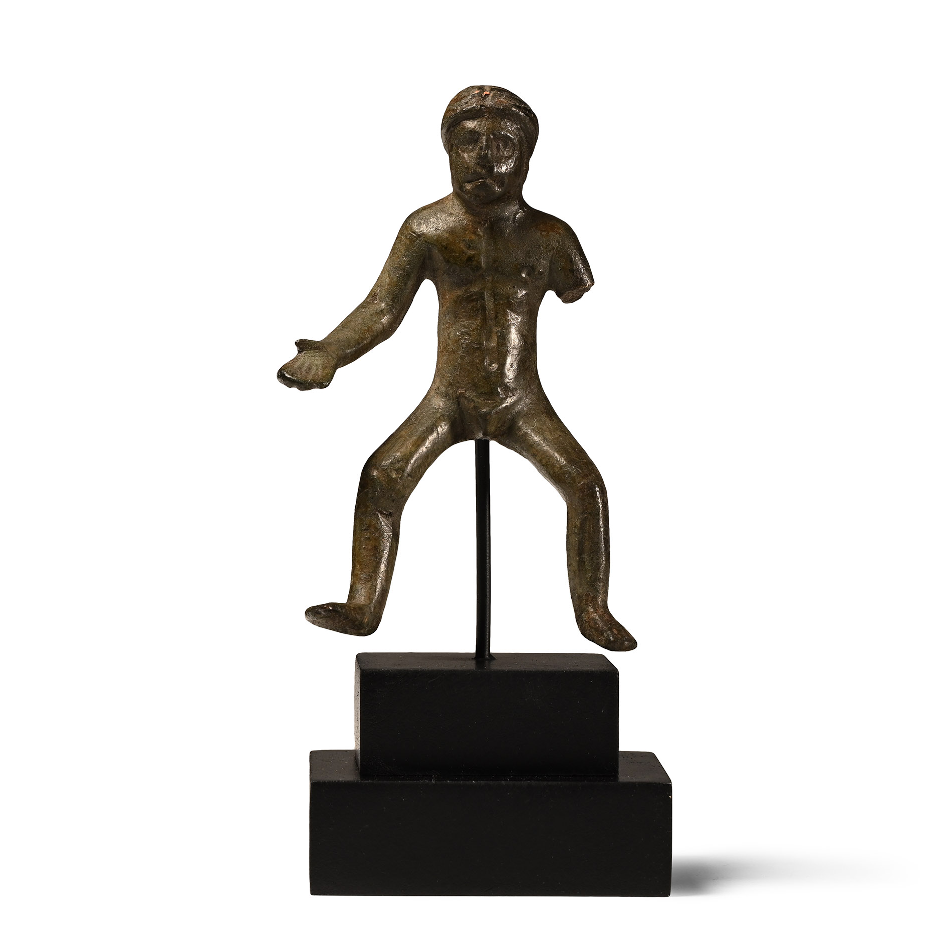 Gallo-Roman Bronze Statuette of a Rider God