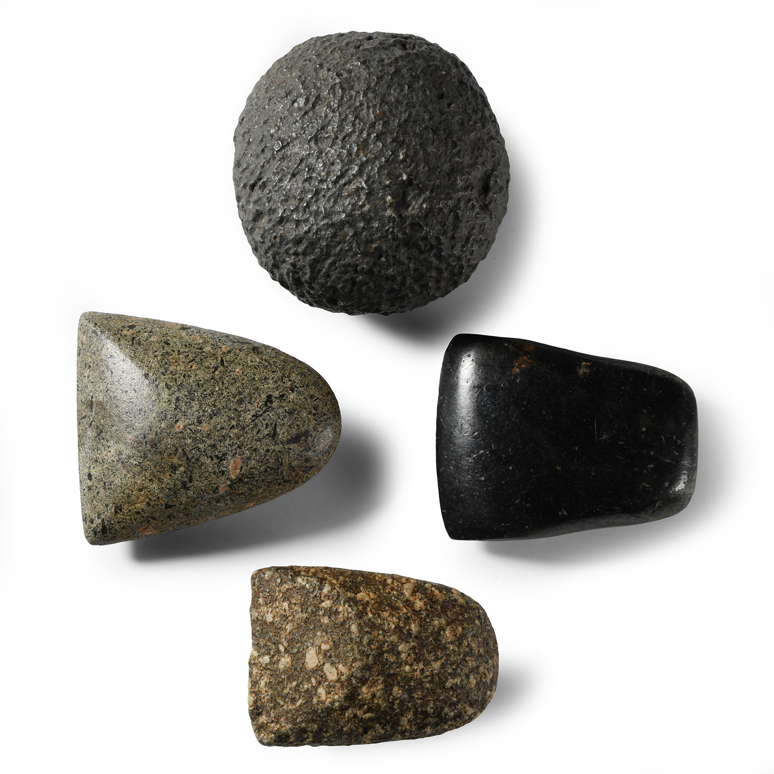 Stone Age Sahara Speckled Stone Axehead and Hammerstone Group