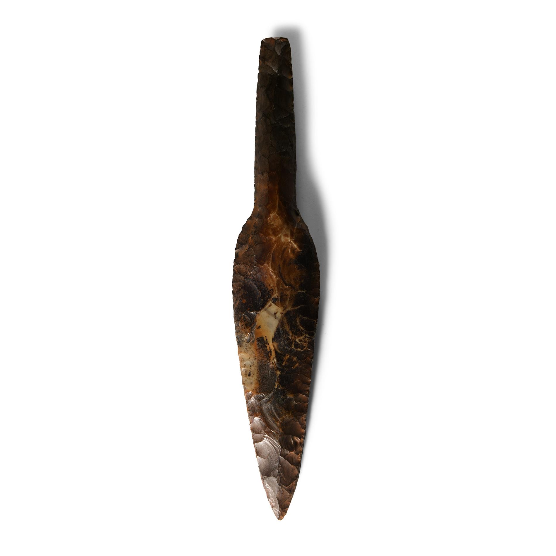 Stone Age Danish Knapped Flint Dagger