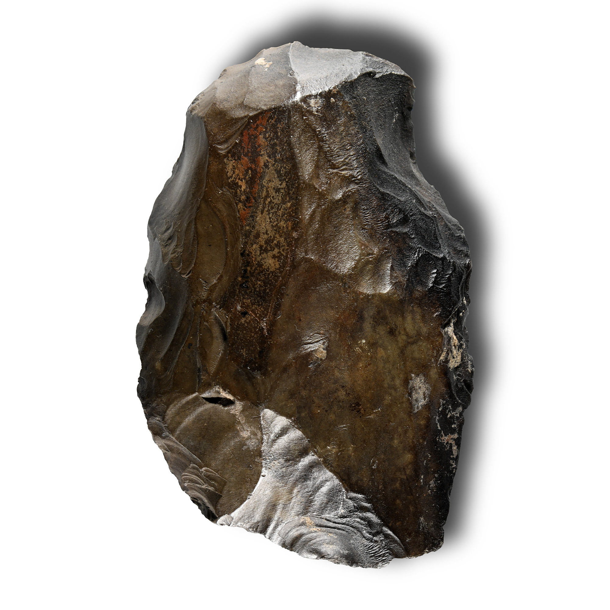Stone Age Pointed Knapped Stone Handaxe