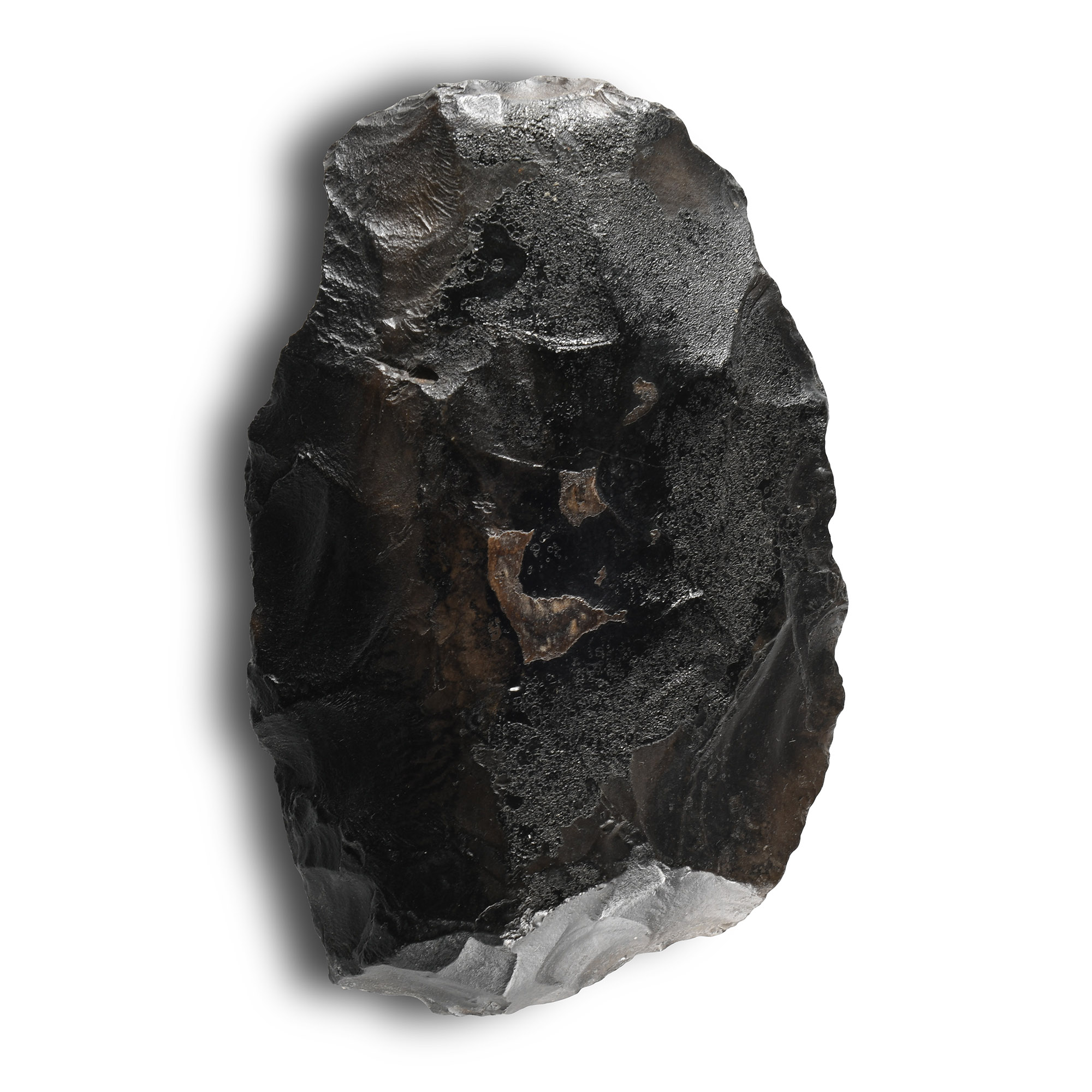 Stone Age Pointed Knapped Stone Handaxe