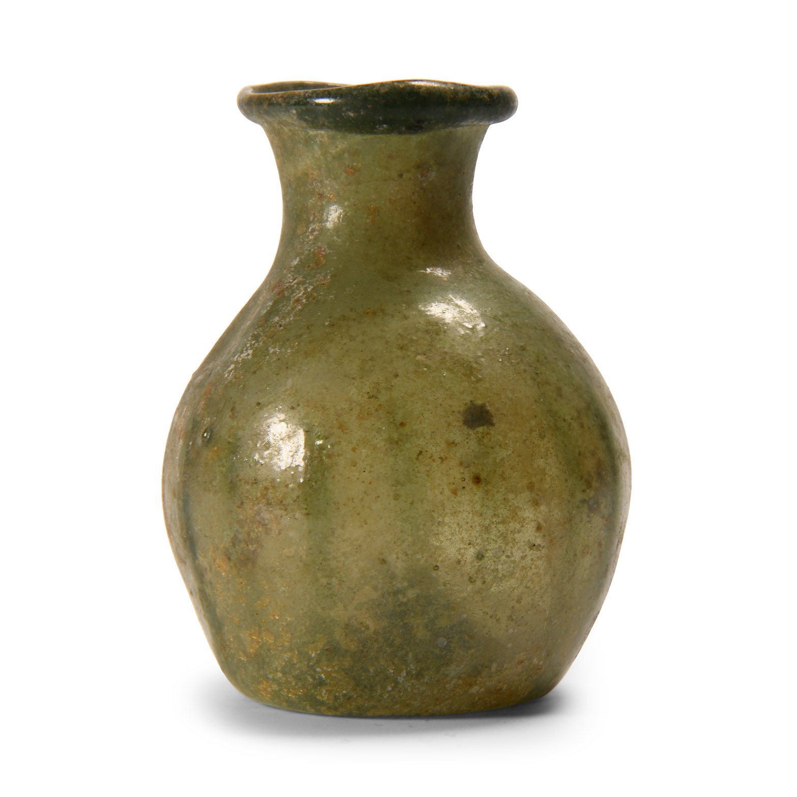 Late Roman Green Glass Vessel