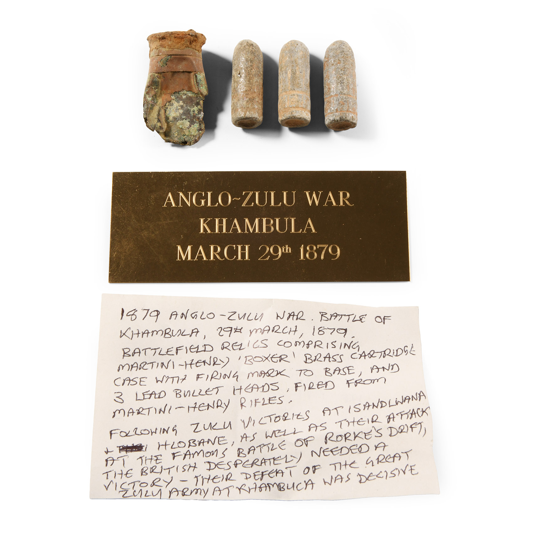 Anglo-Zulu War Battle of Khambula Artefact Collection