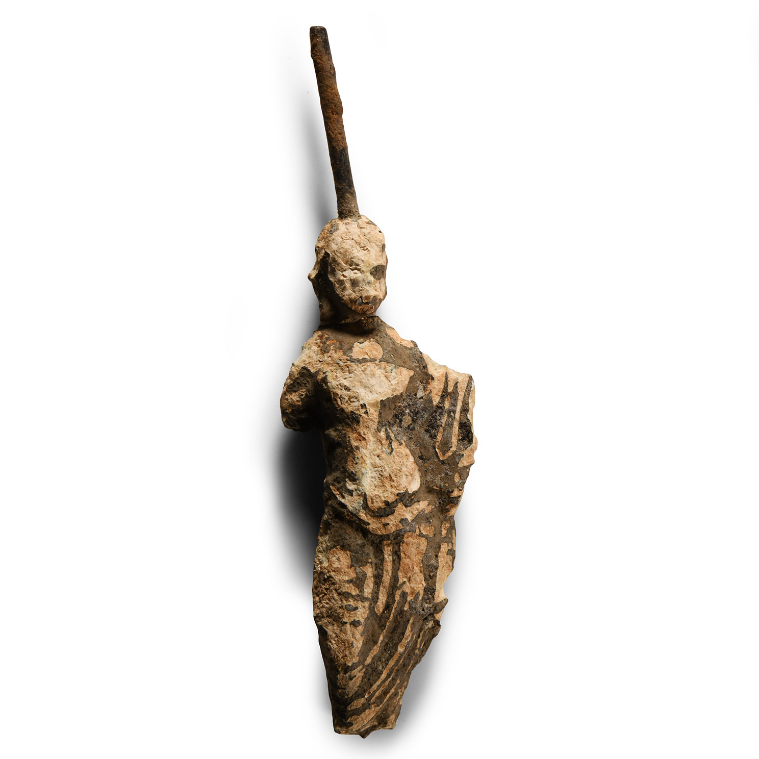 Medieval Lead Figure of a Noble Woman