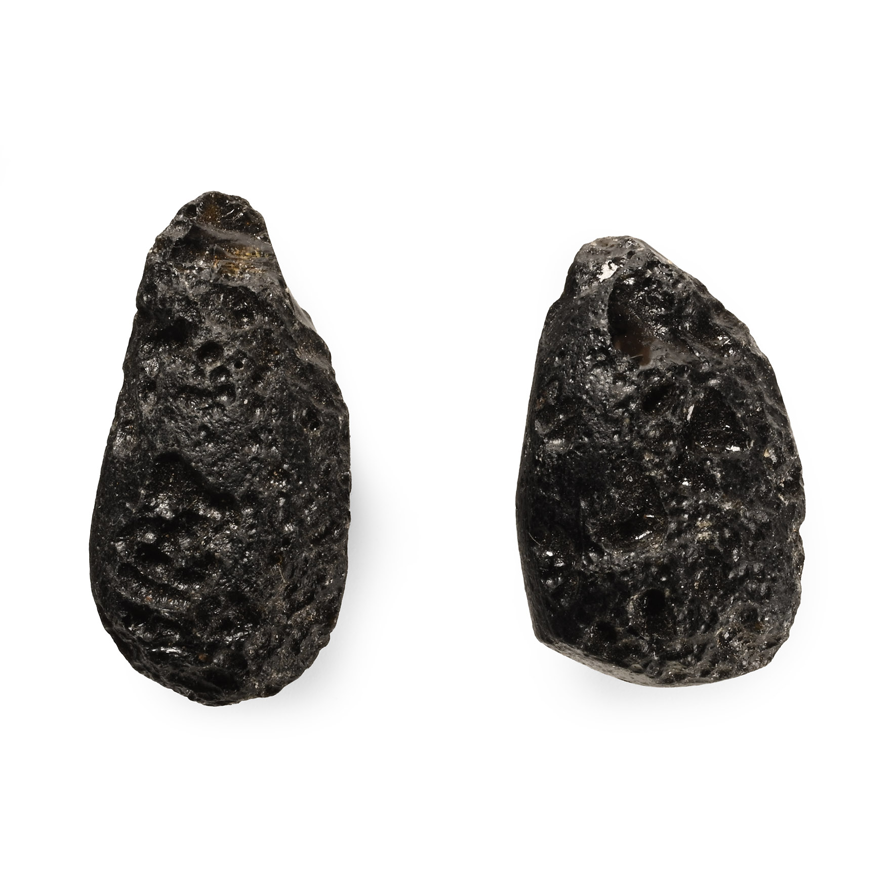 Natural History - Indo-Chinite Black Meteoritic Glass Tektite Group
