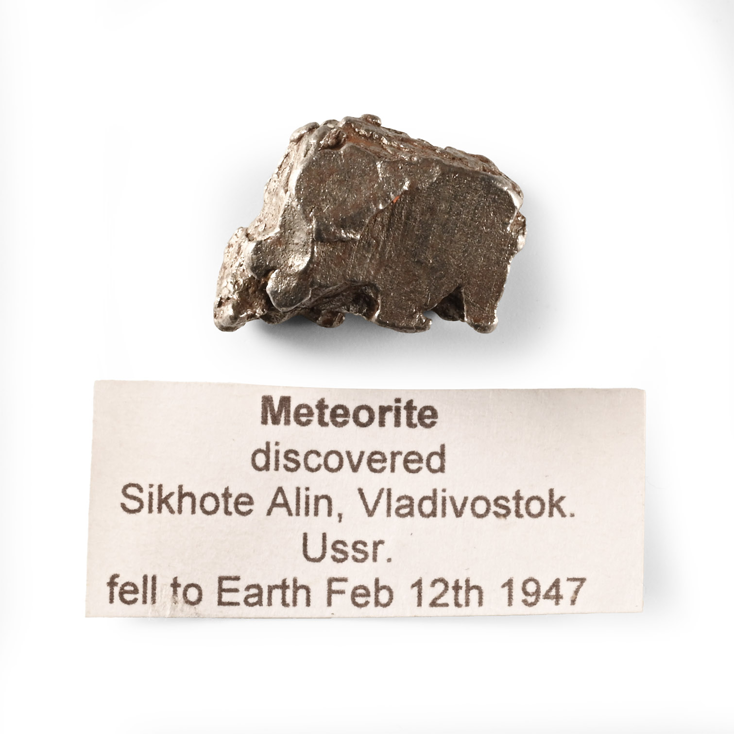 Natural History - Sikhote Alin Meteorite