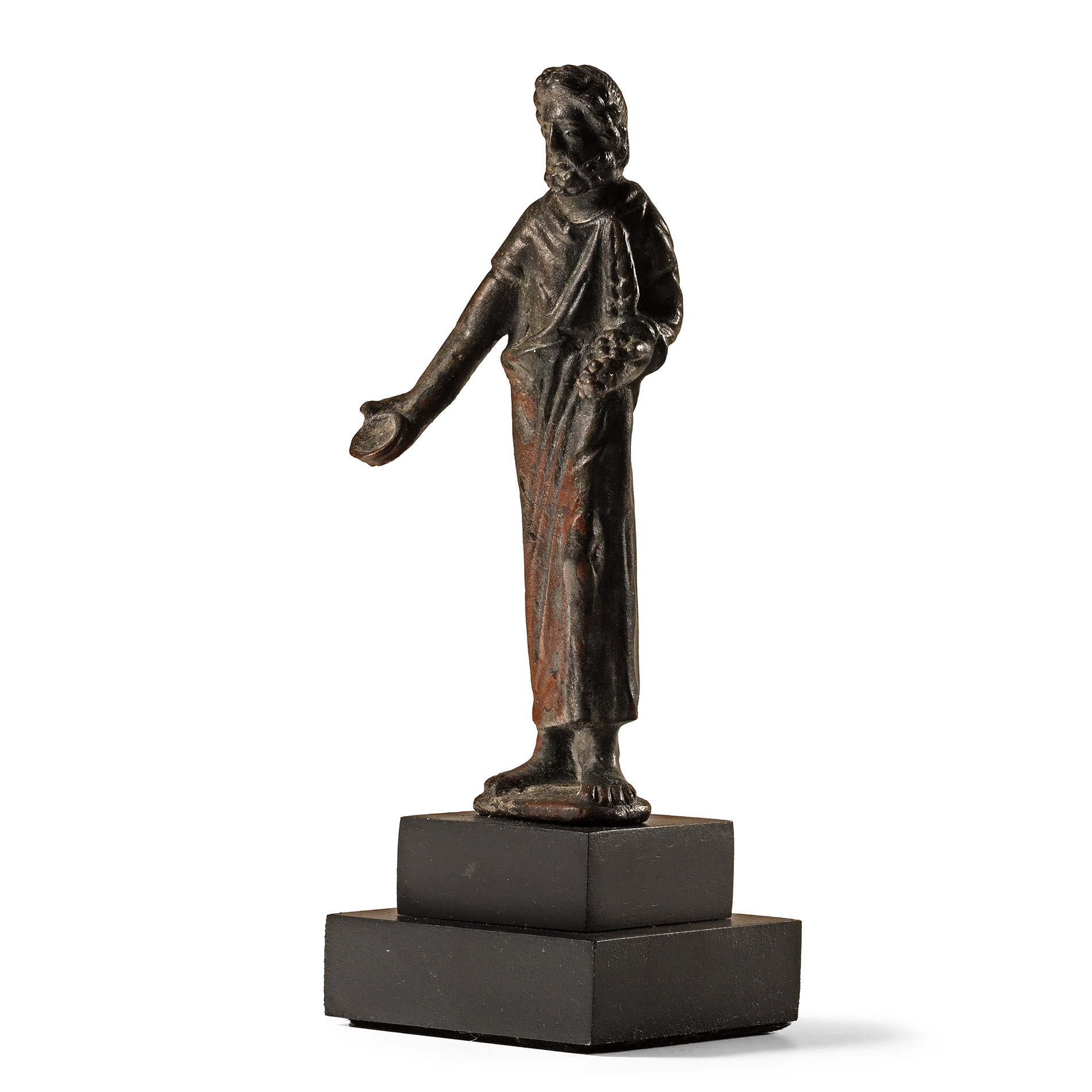 Etruscan Bronze Statuette of a Priest Offering