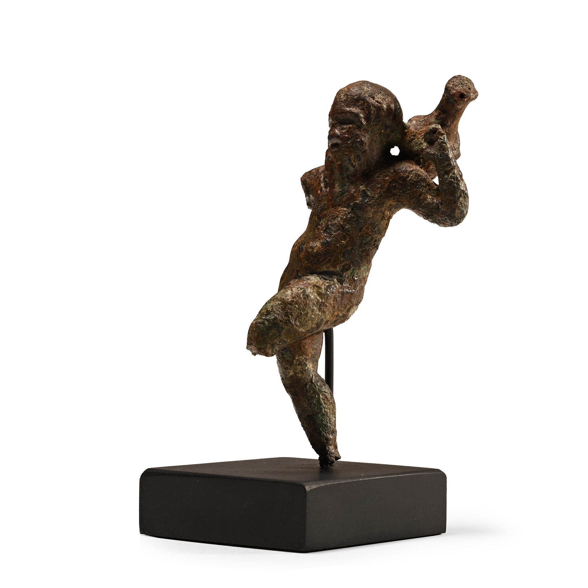 Roman Bronze Drunken Silenus Statuette
