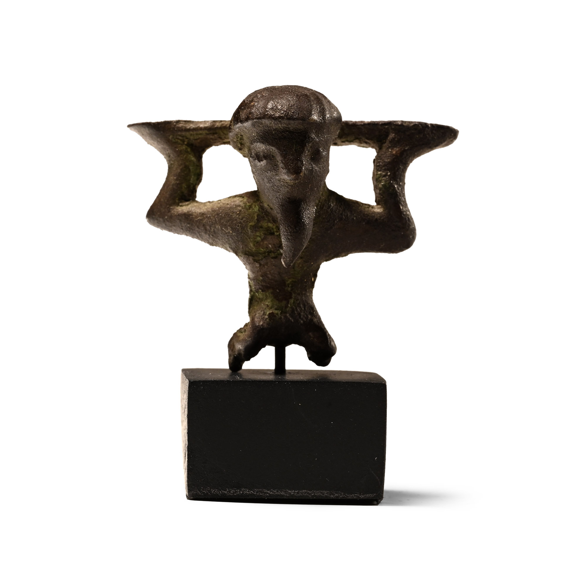 Etruscan Bronze Telamon Statuette