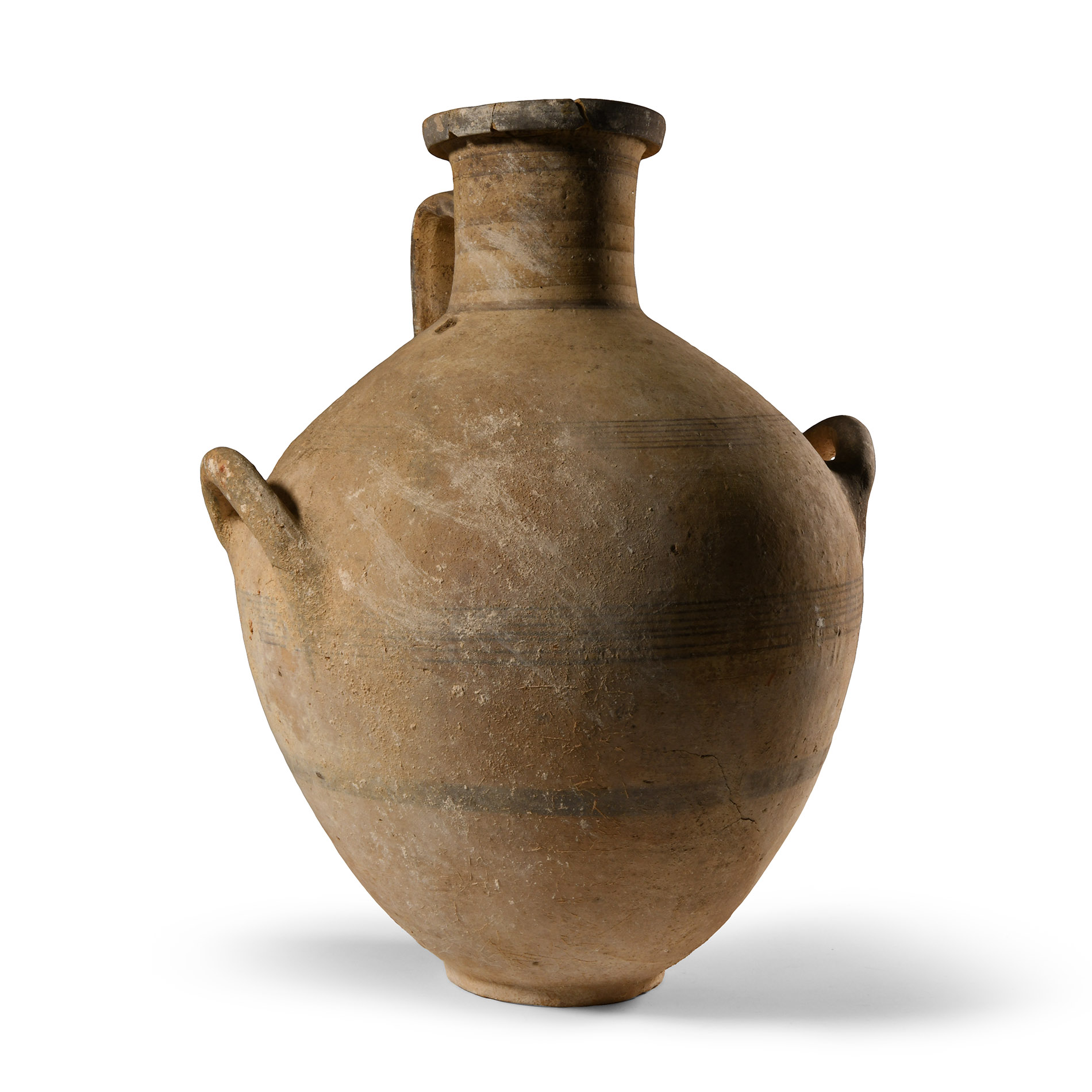 Large Cypriot Bichrome Ware Pottery Amphora