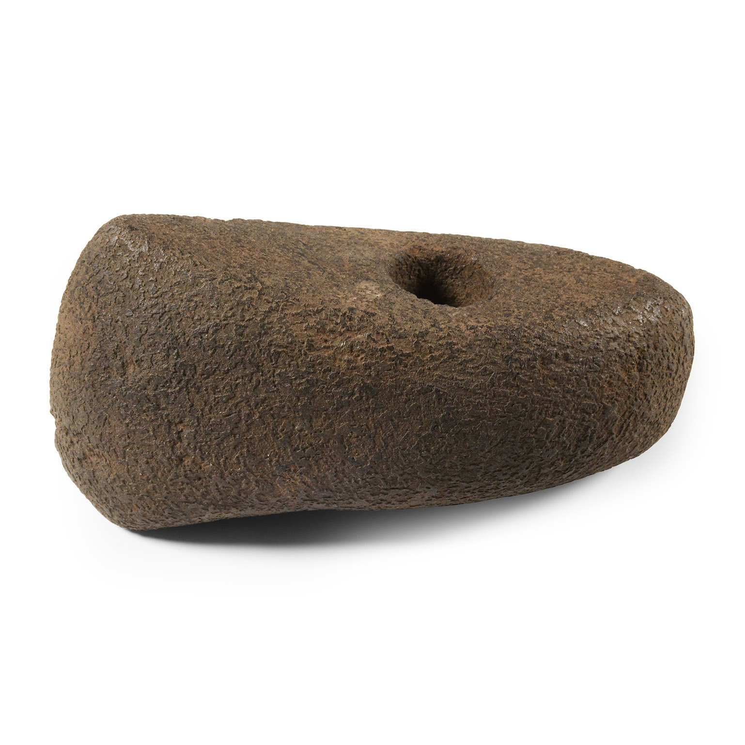 Stone Age Pierced Stone Boat-Shaped Battle Axehead