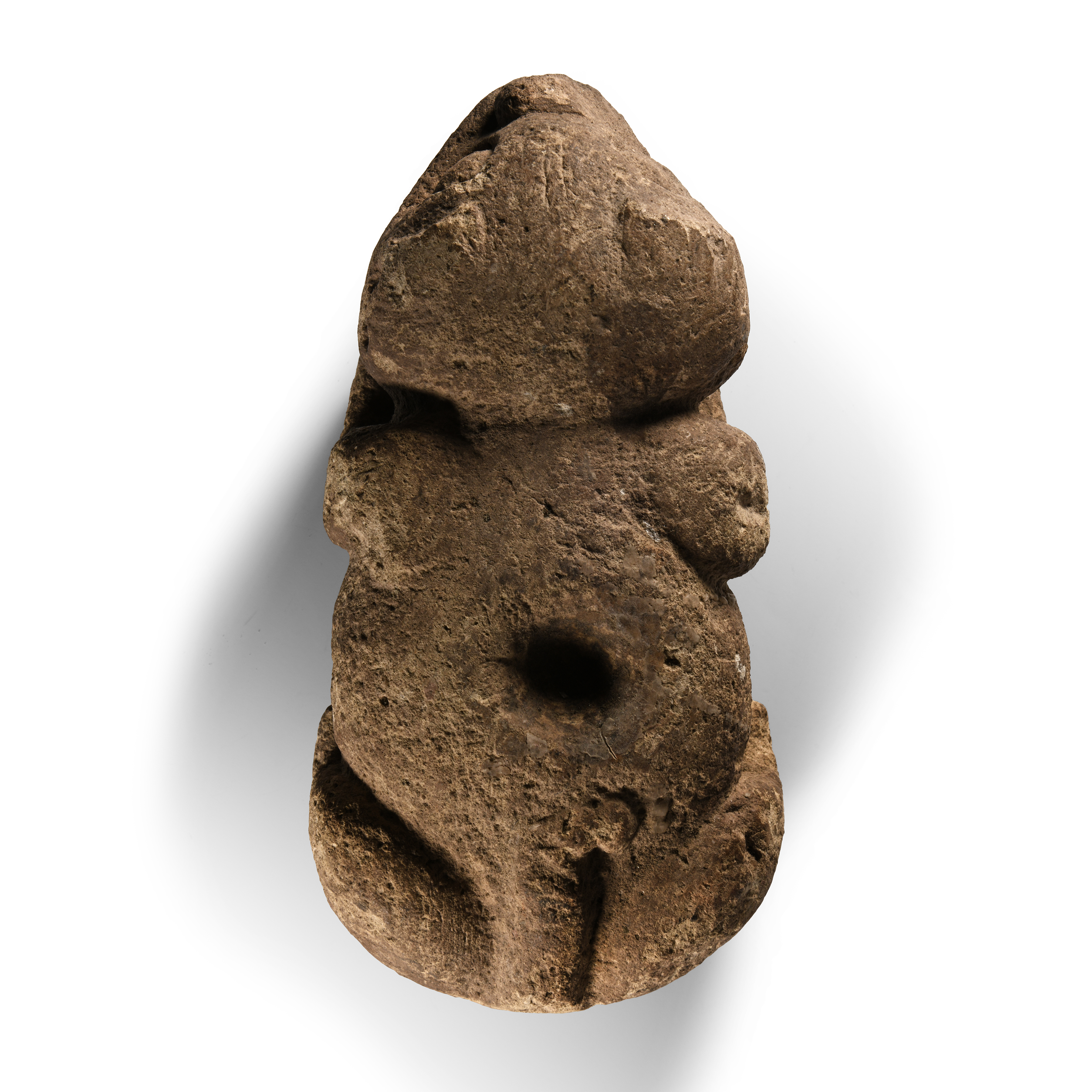 Pre-Columbian Mayan Carved Stone Panther Statue