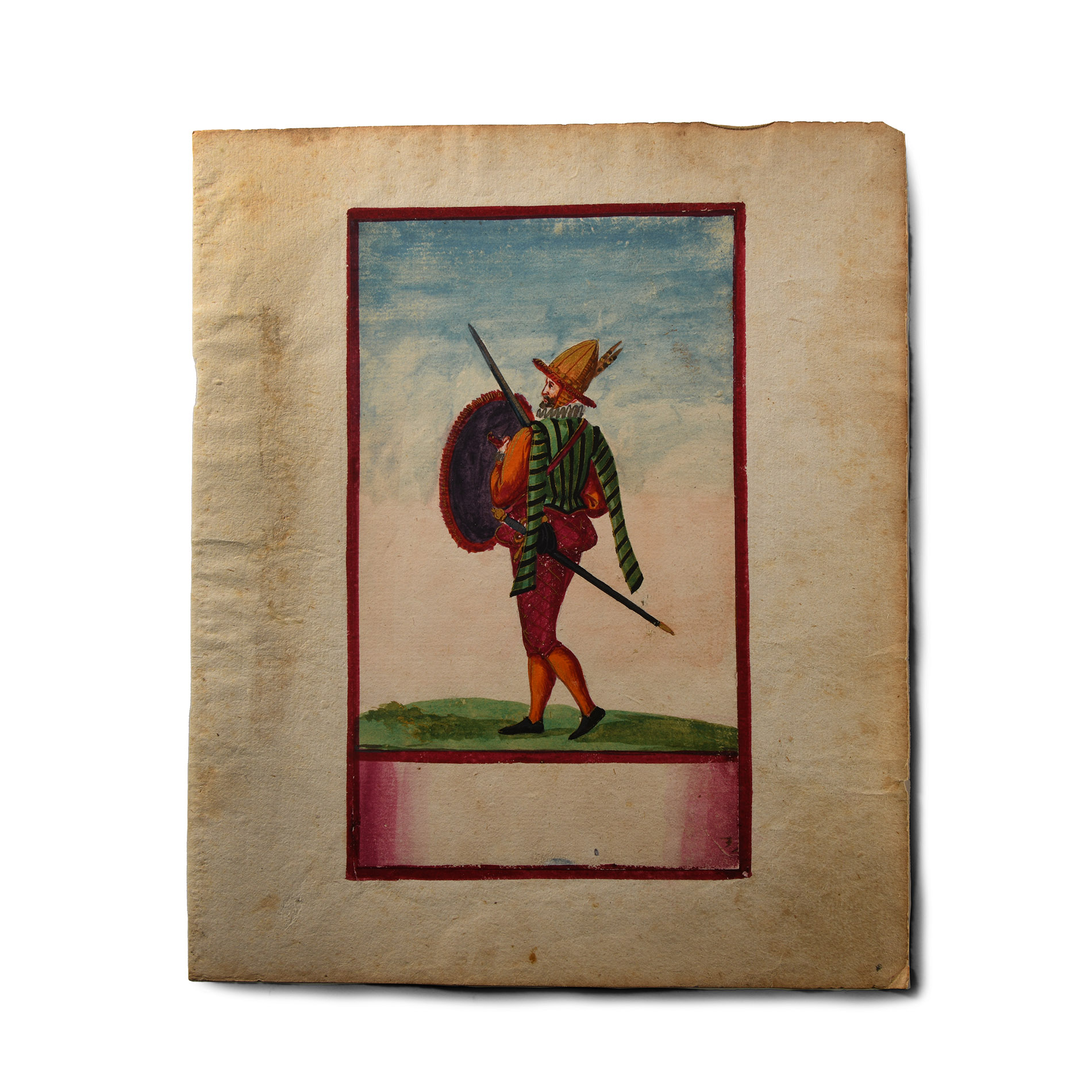 Watercolour Painting of a Soldier