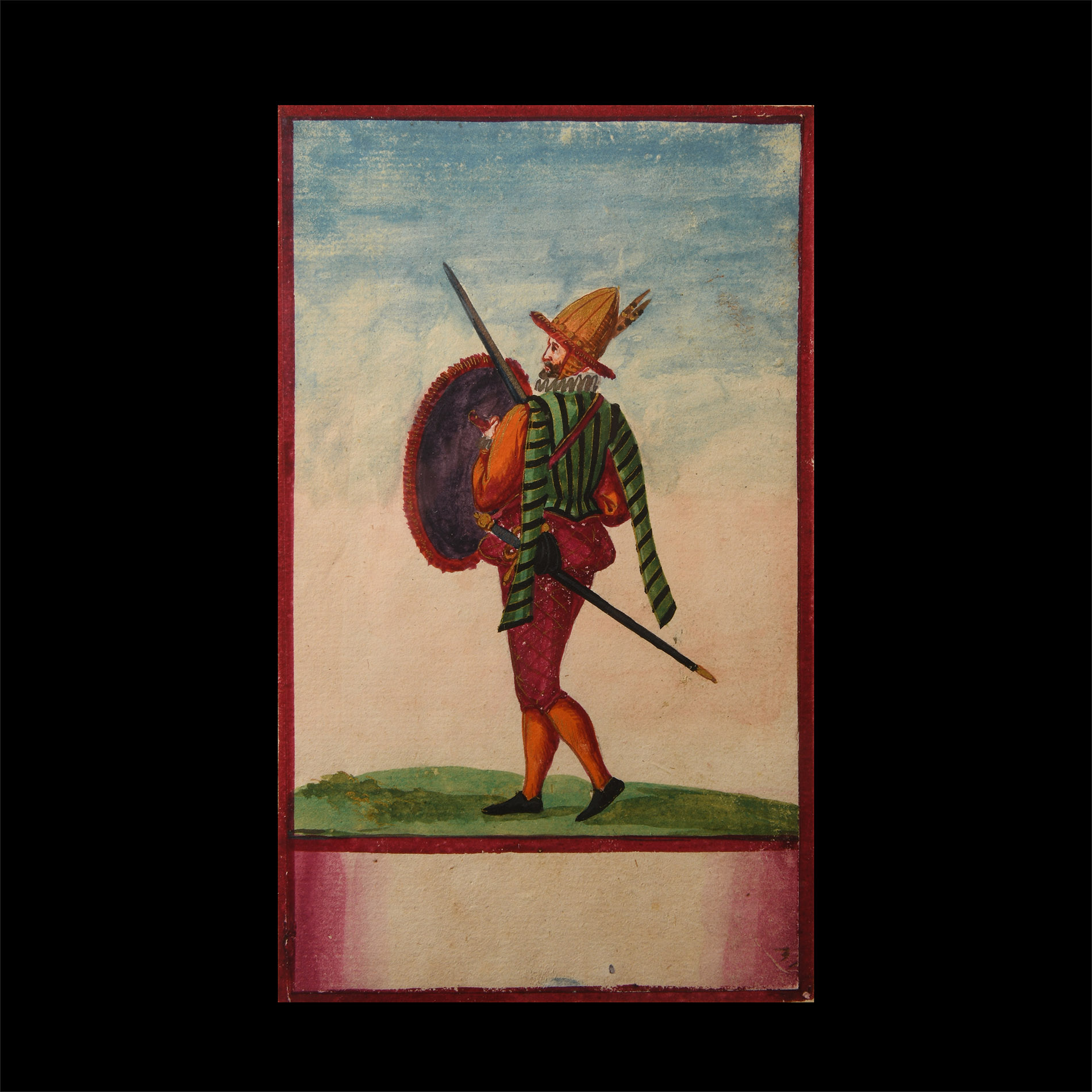 Watercolour Painting of a Soldier