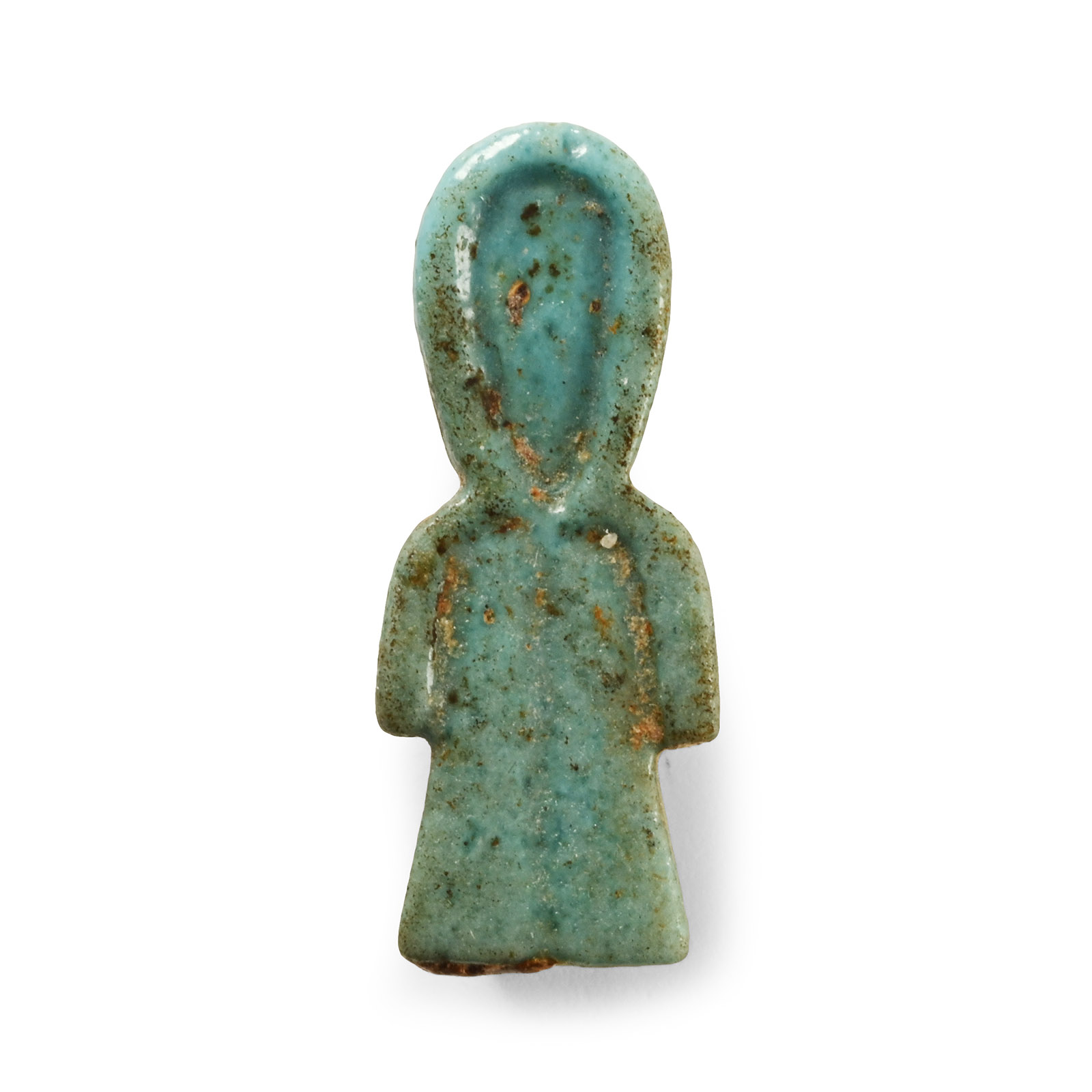 Egyptian Blue Faience Tyet 'Isis Knot' Amulet