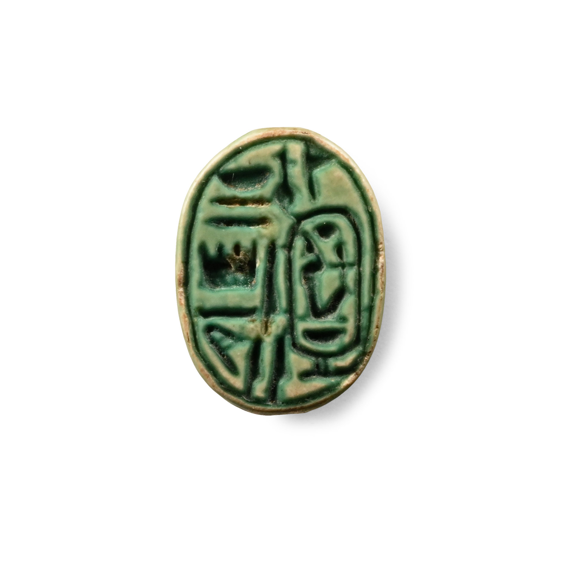 Egyptian Faience Scarab for Amenhotep III