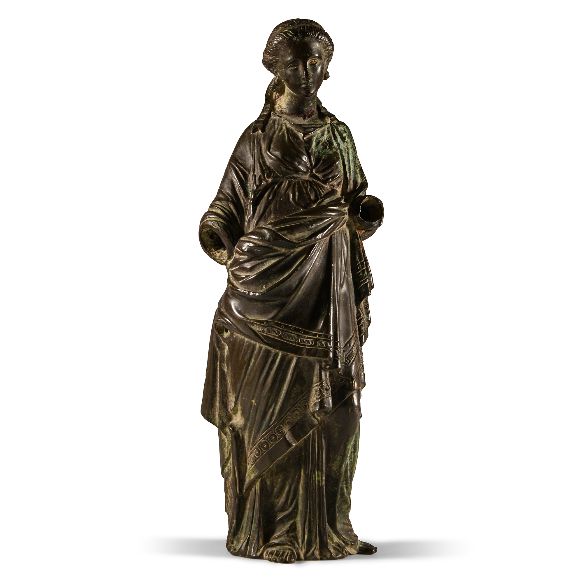 Post Medieval Bronze Statue of Sappho