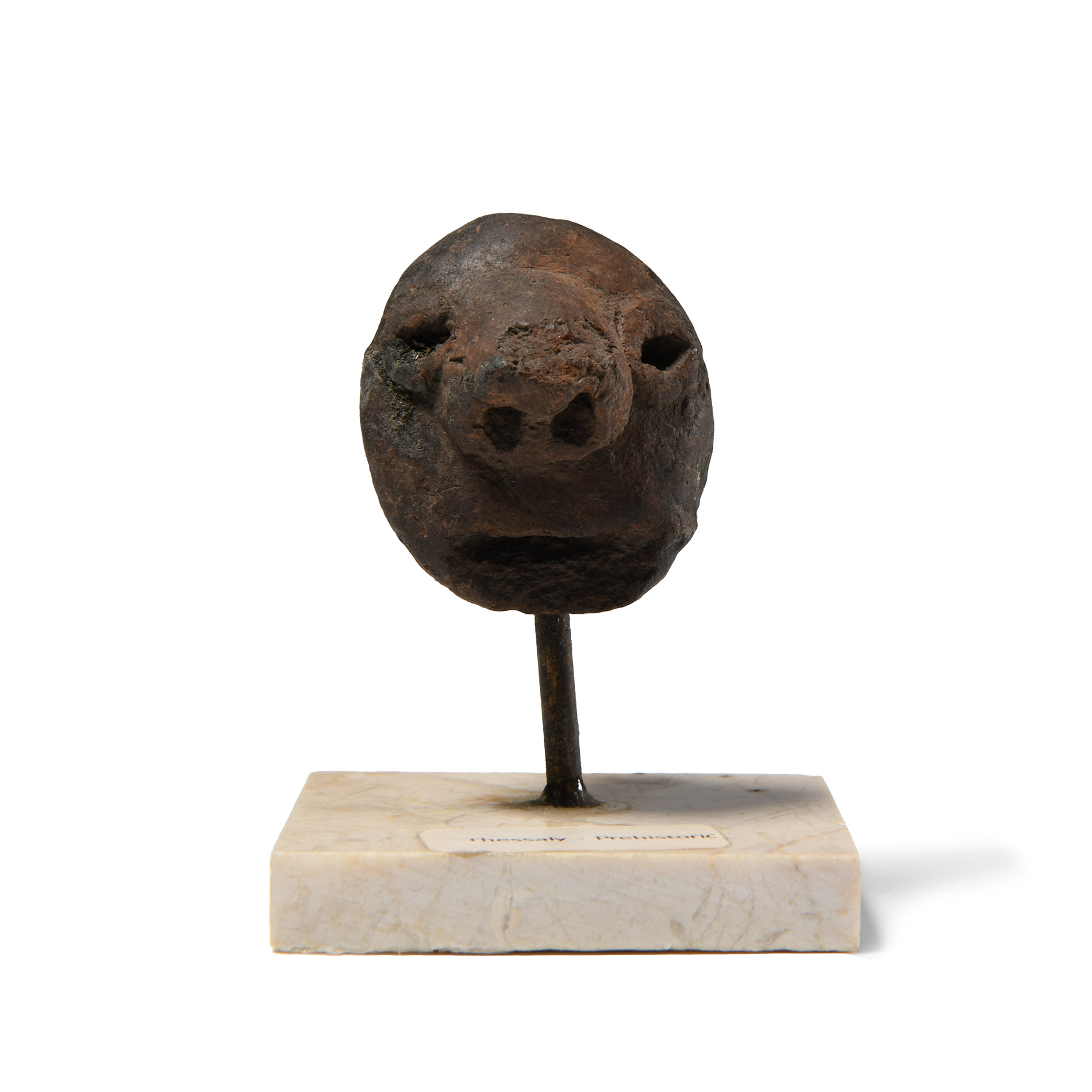 Stone Age Terracotta Figure Head