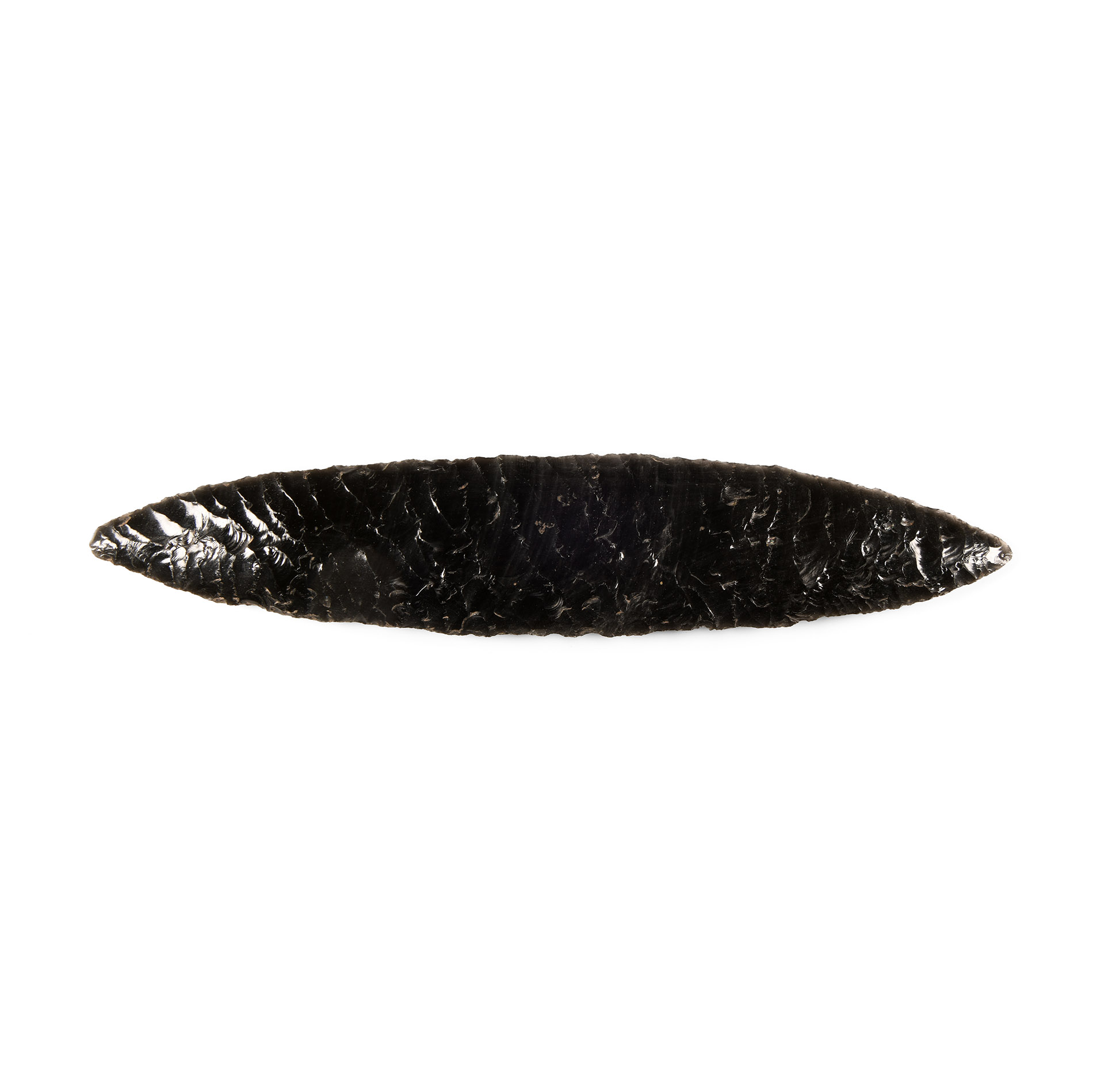 Native American Obsidian Knapped Knife