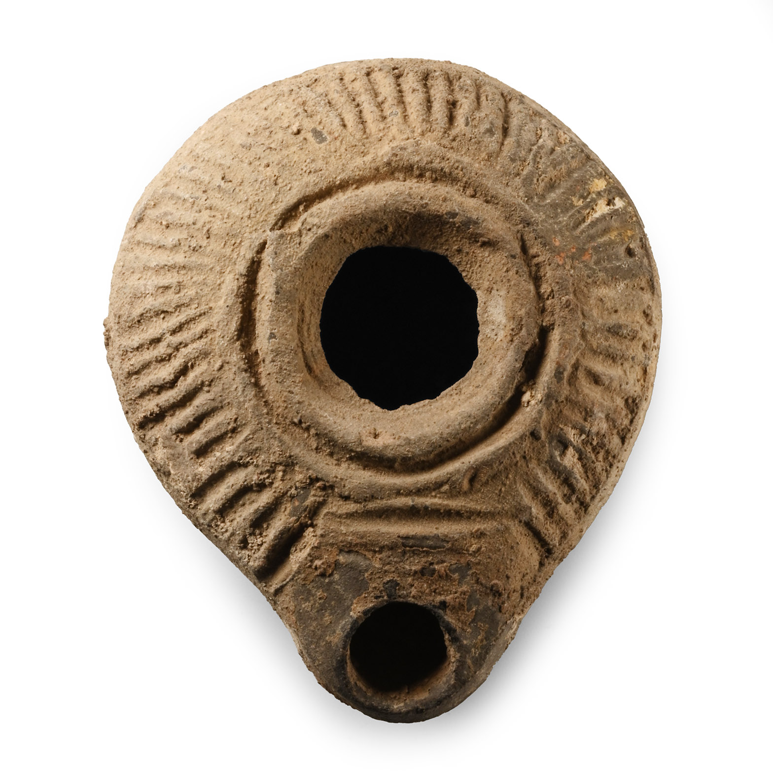 Late Roman Terracotta Slipper Oil Lamp