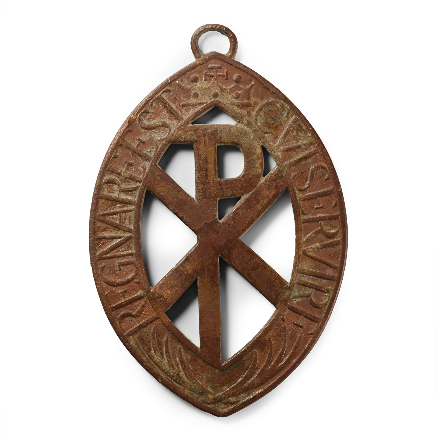 Post Medieval Bronze Arch-Fellowship of Saint Stephen Pendant