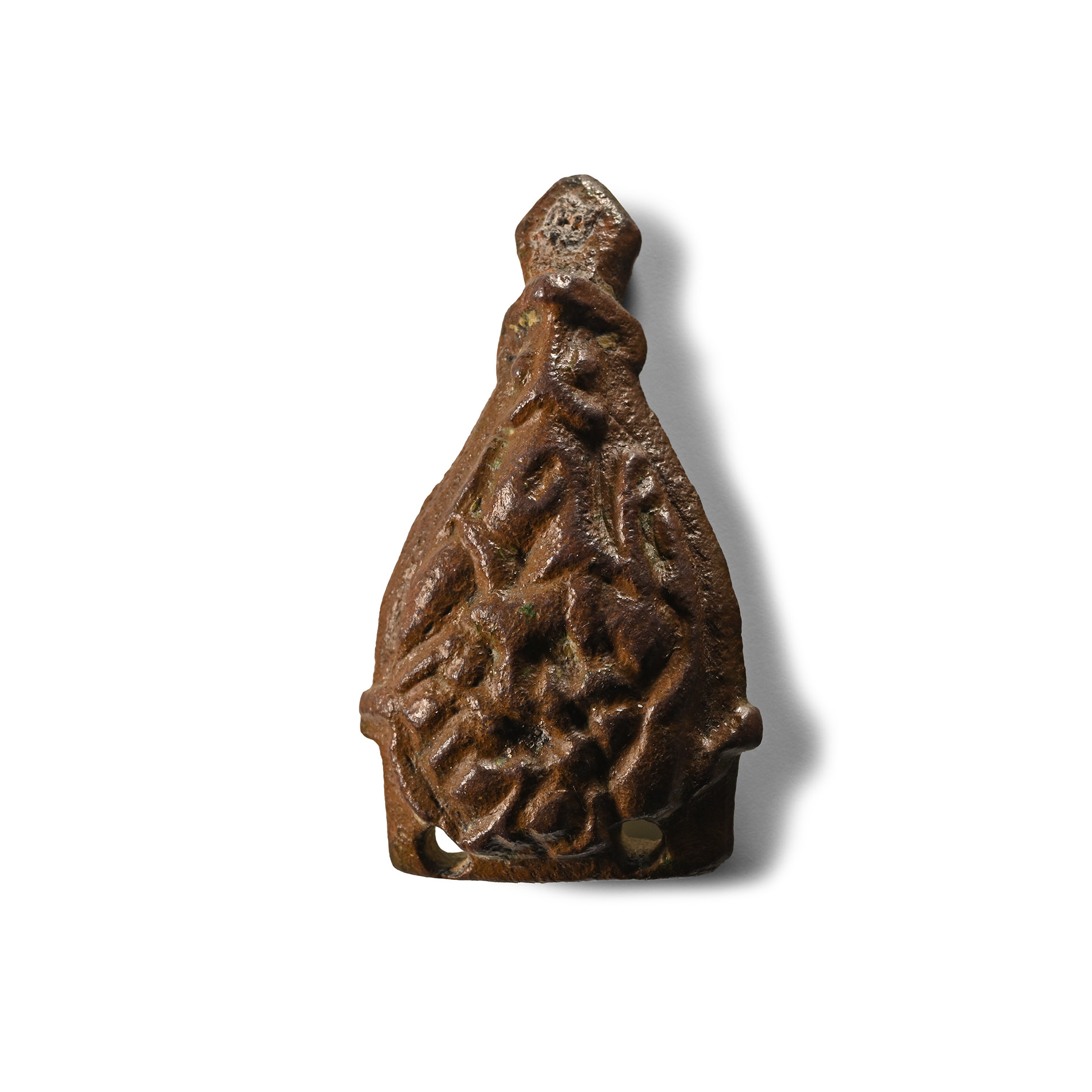 Anglo-Scandinavian Viking Bronze Urnes Style Entwined Beast Stirrup Mount