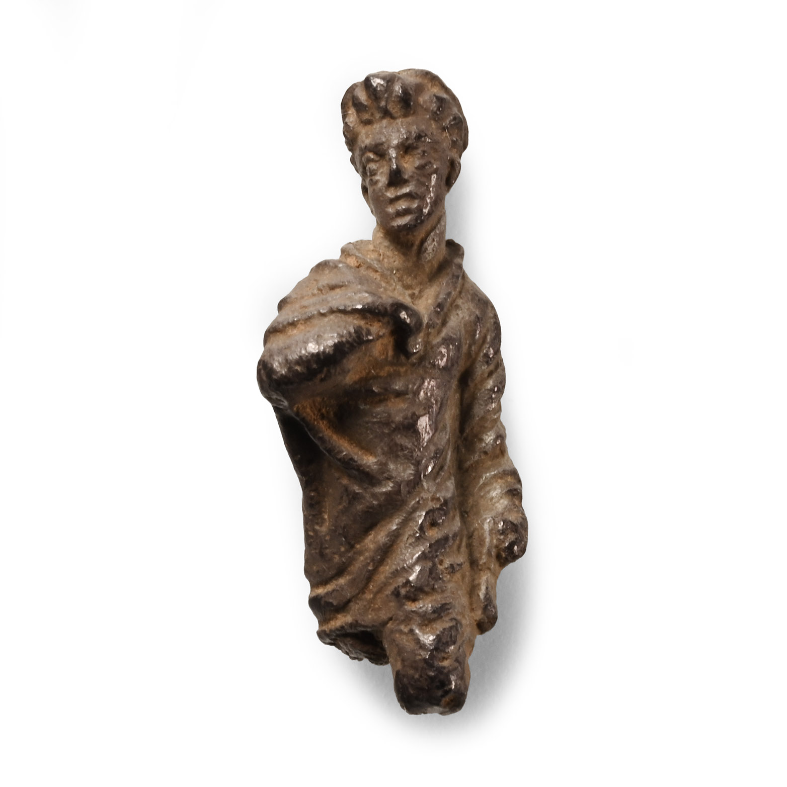 Byzantine Silver Statuette of a Saint