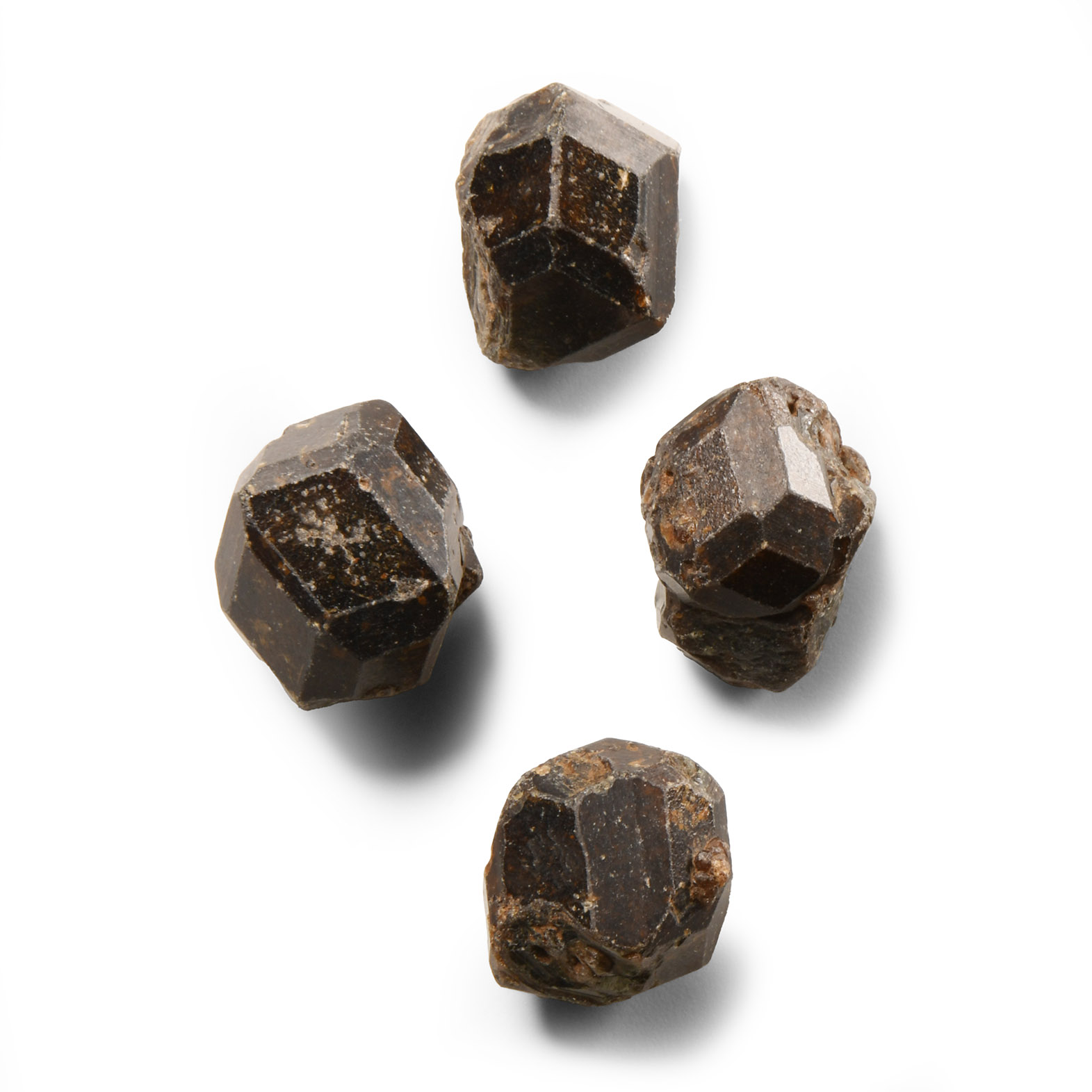 Natural History - Black Garnet Crystal Group