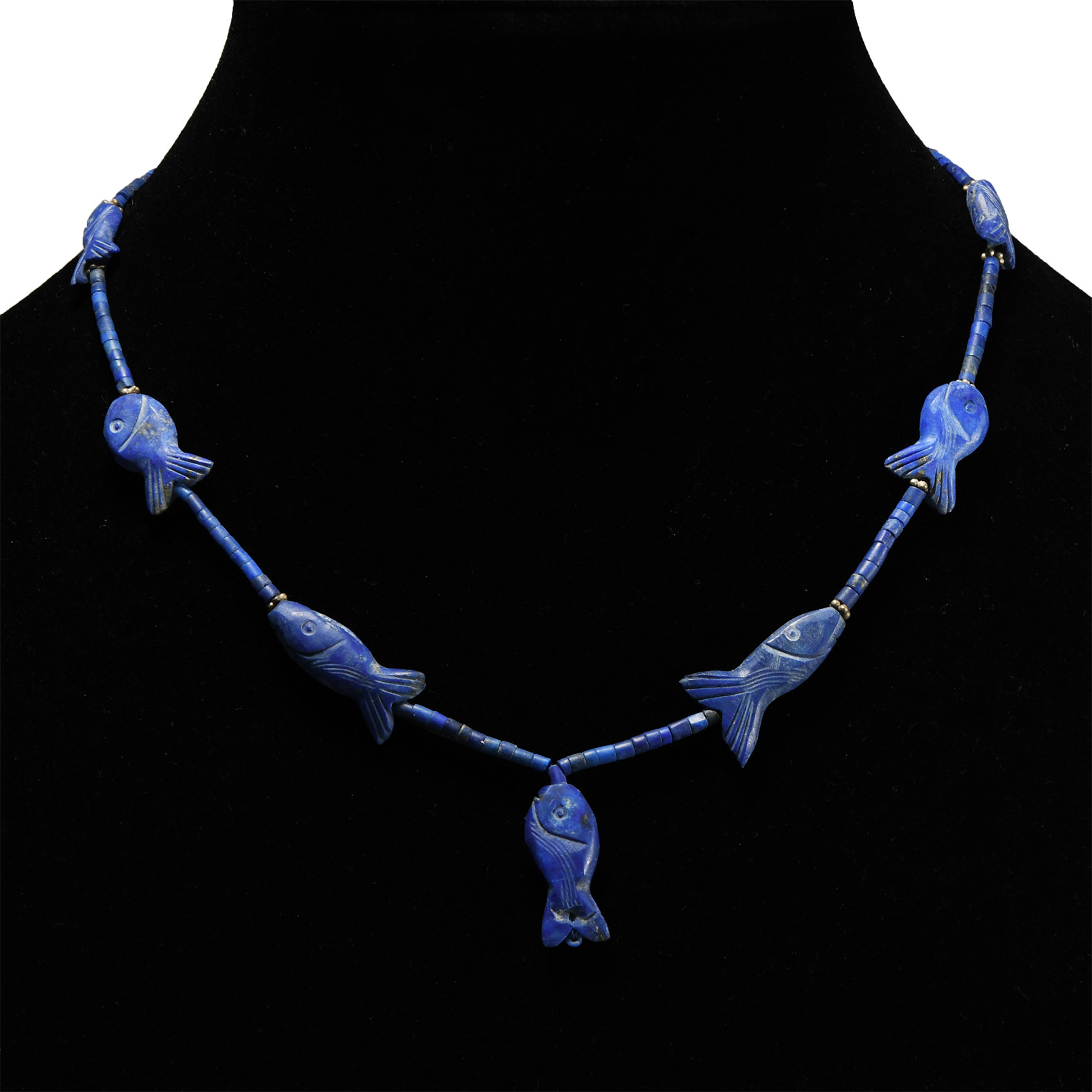 Bactrian Style Lapis Lazuli Bead Necklace