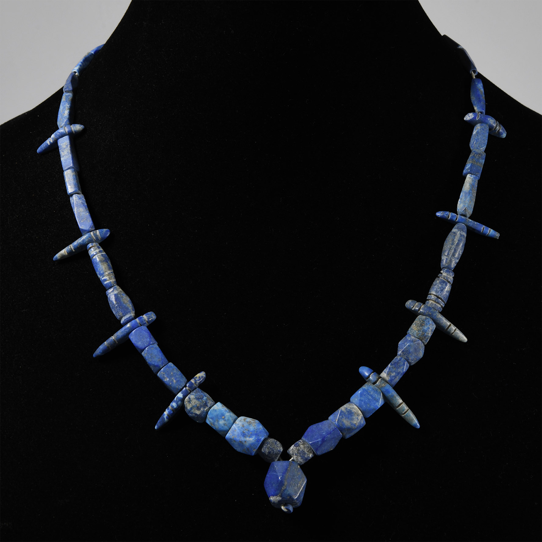 Bactrian Style Lapis Lazuli Bead Necklace