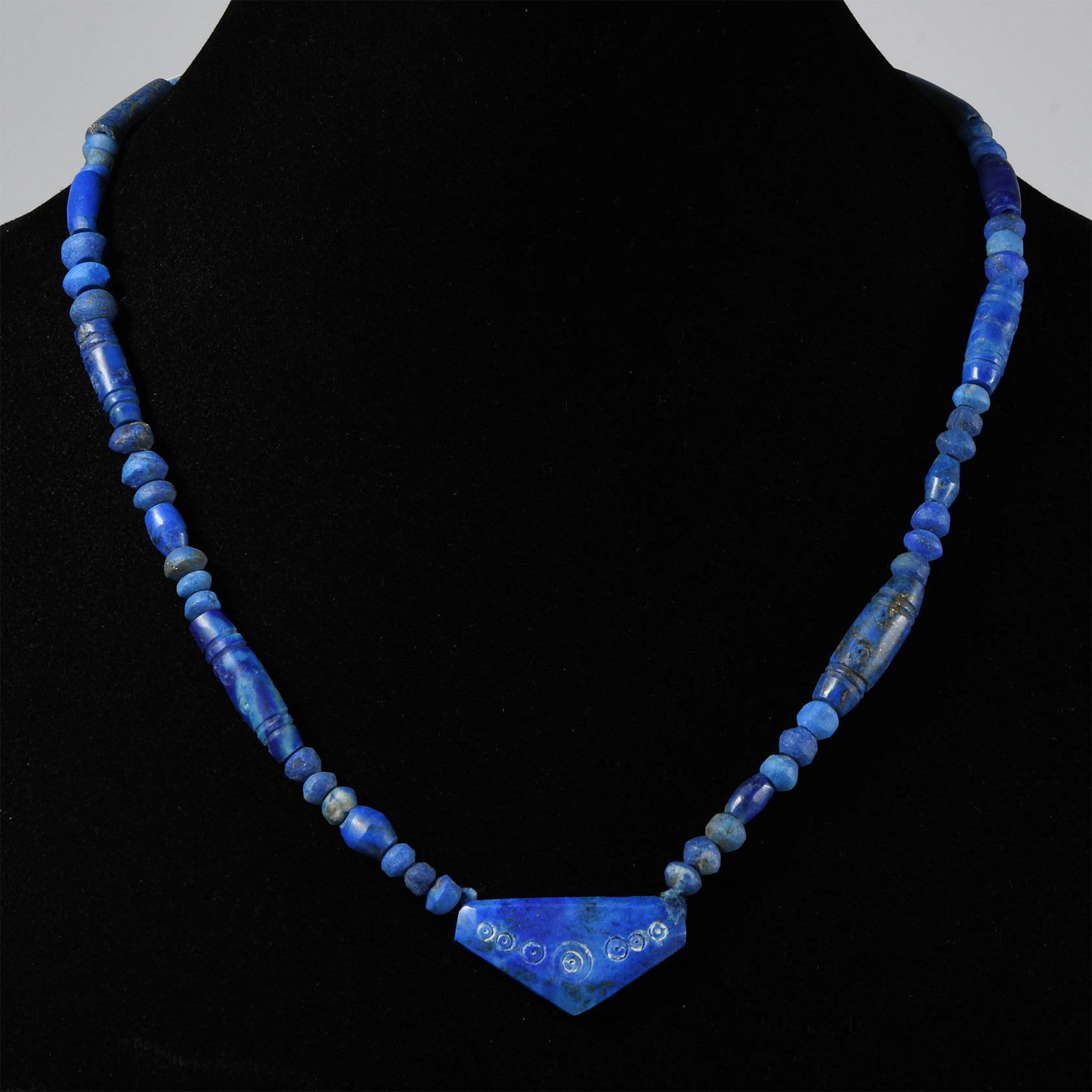 Bactrian Style Lapis Lazuli Bead Necklace