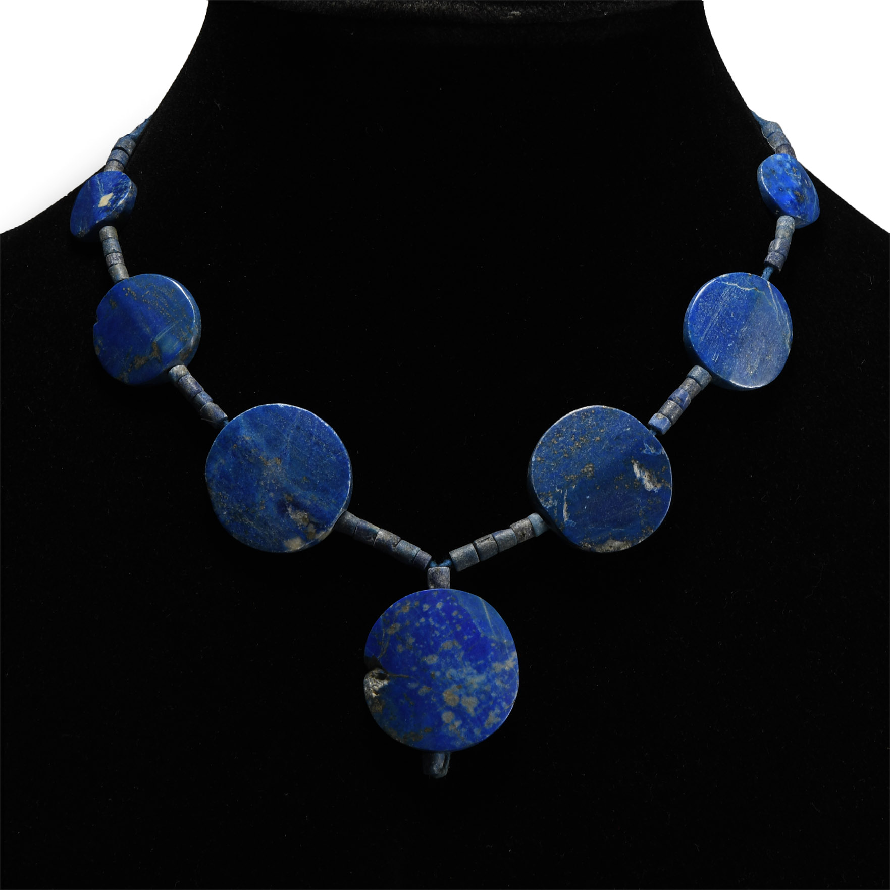 Bactrian Style Lapis Lazuli Bead Necklace