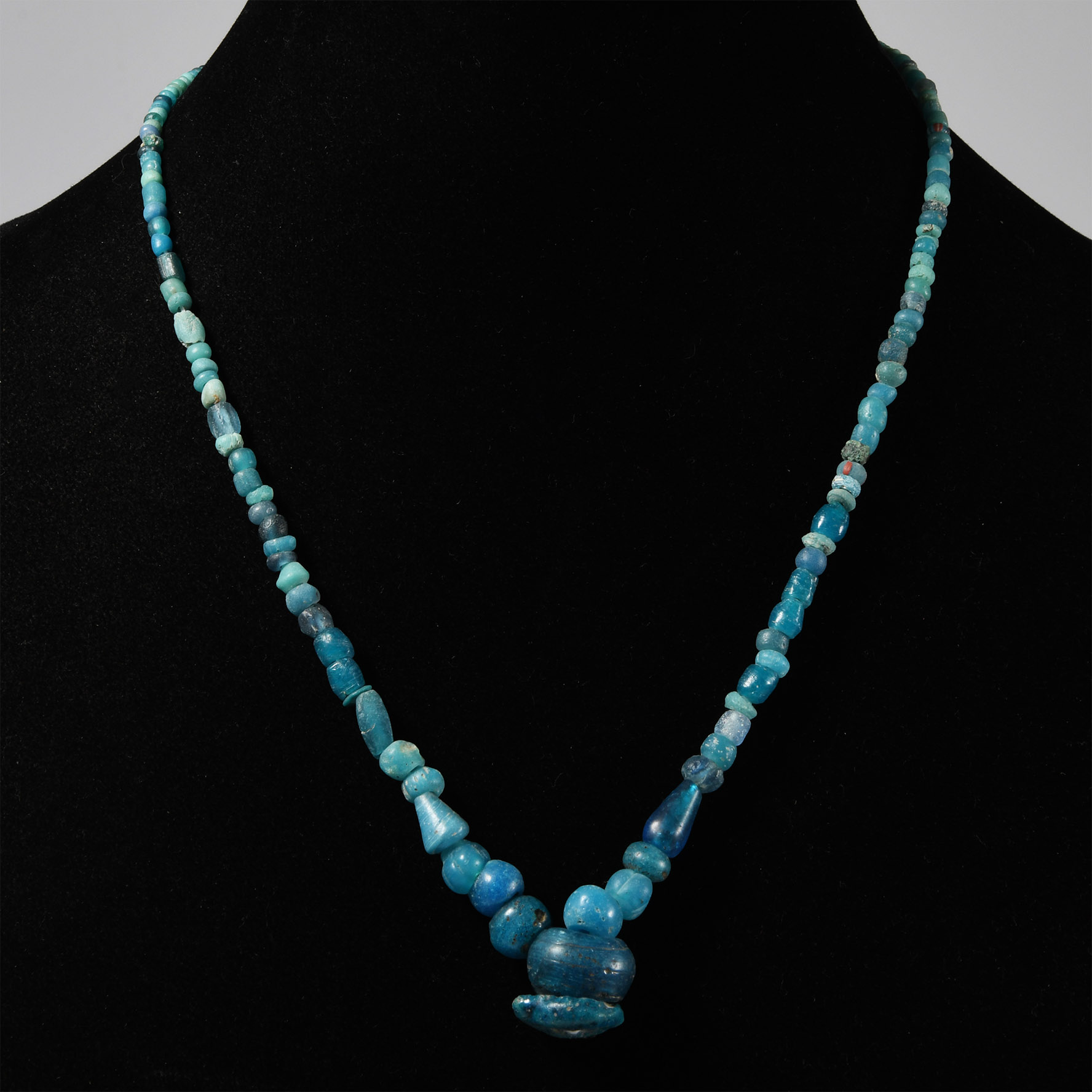 Achaemenid Pale Blue Bead Necklace