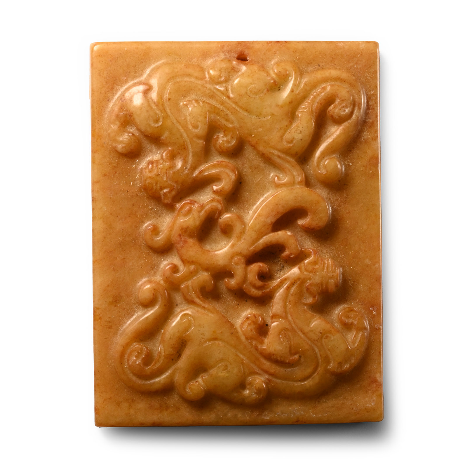 Chinese Carved Stone Plaque