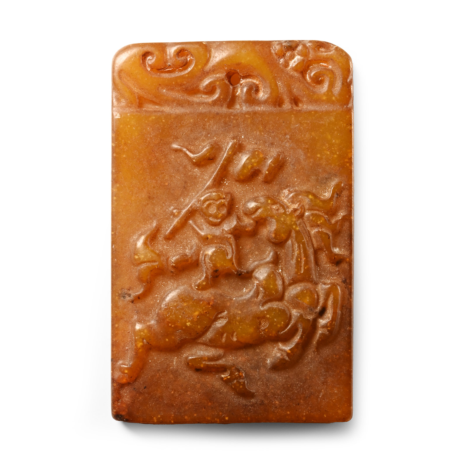 Chinese Carved Stone Plaque
