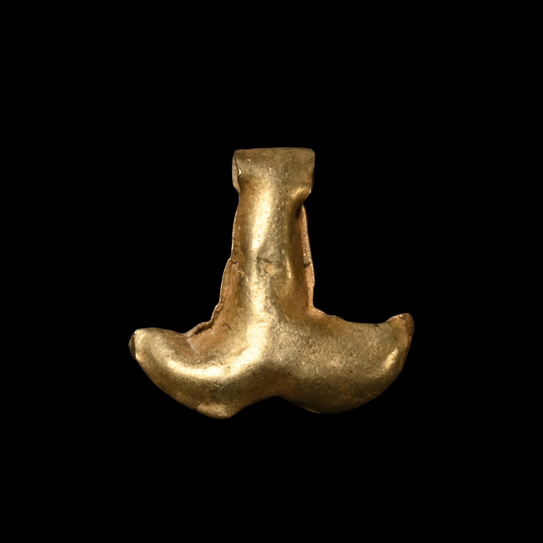 Viking Age Gold Hammer Pendant