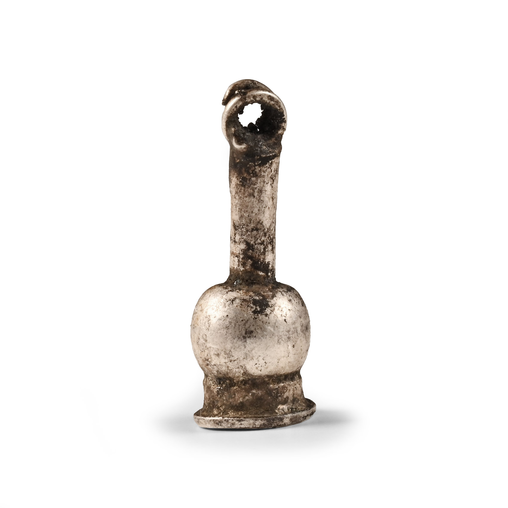 Egyptian Silver Poppy Head Amulet
