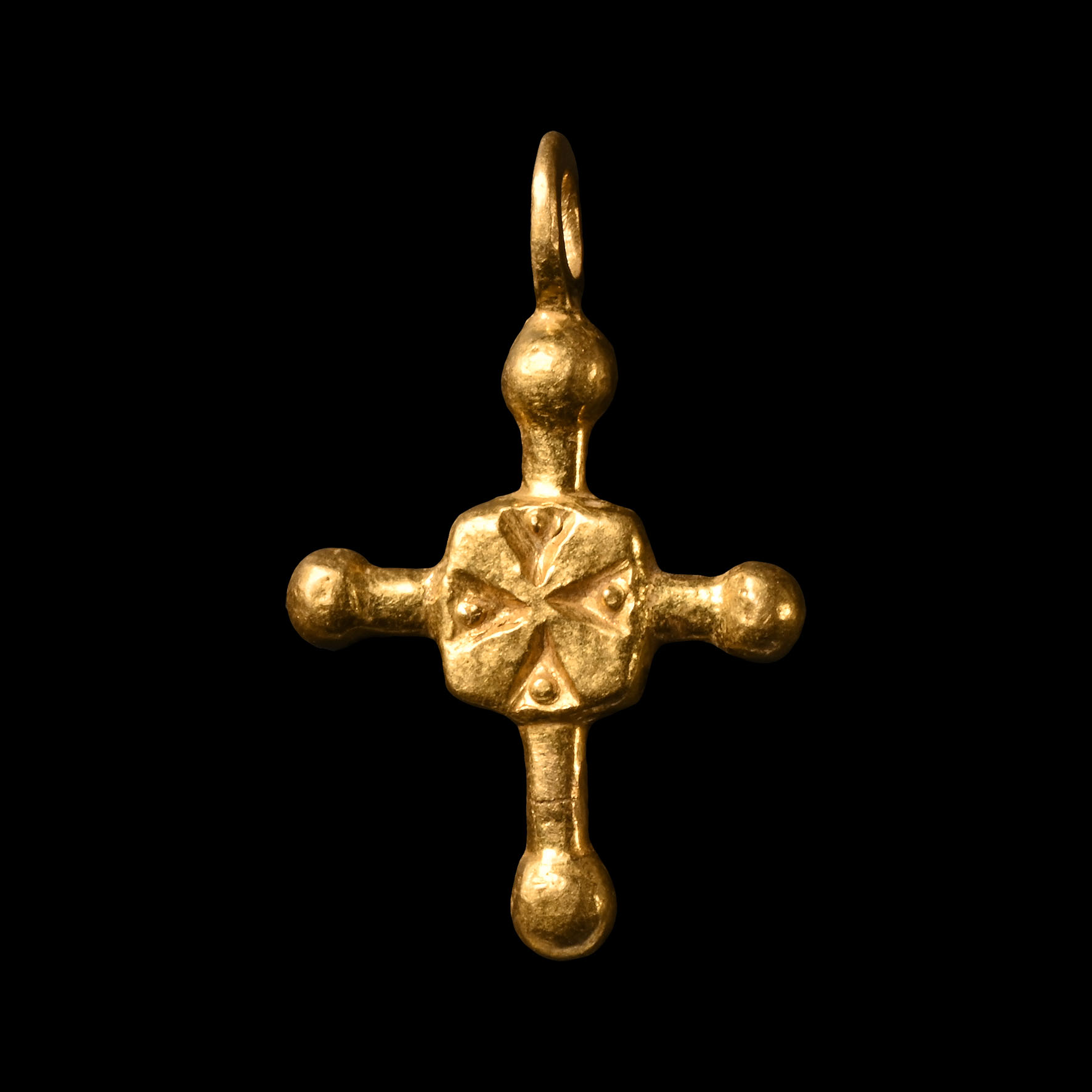 Byzantine Gold Cross Pendant