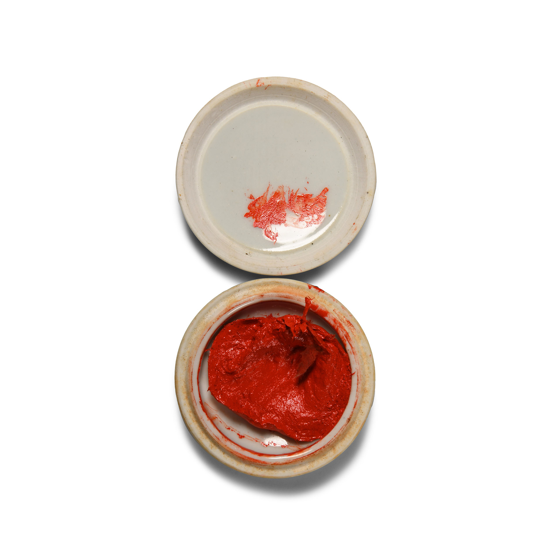 Chinese Porcelain Two-Part Pigment Reservoir