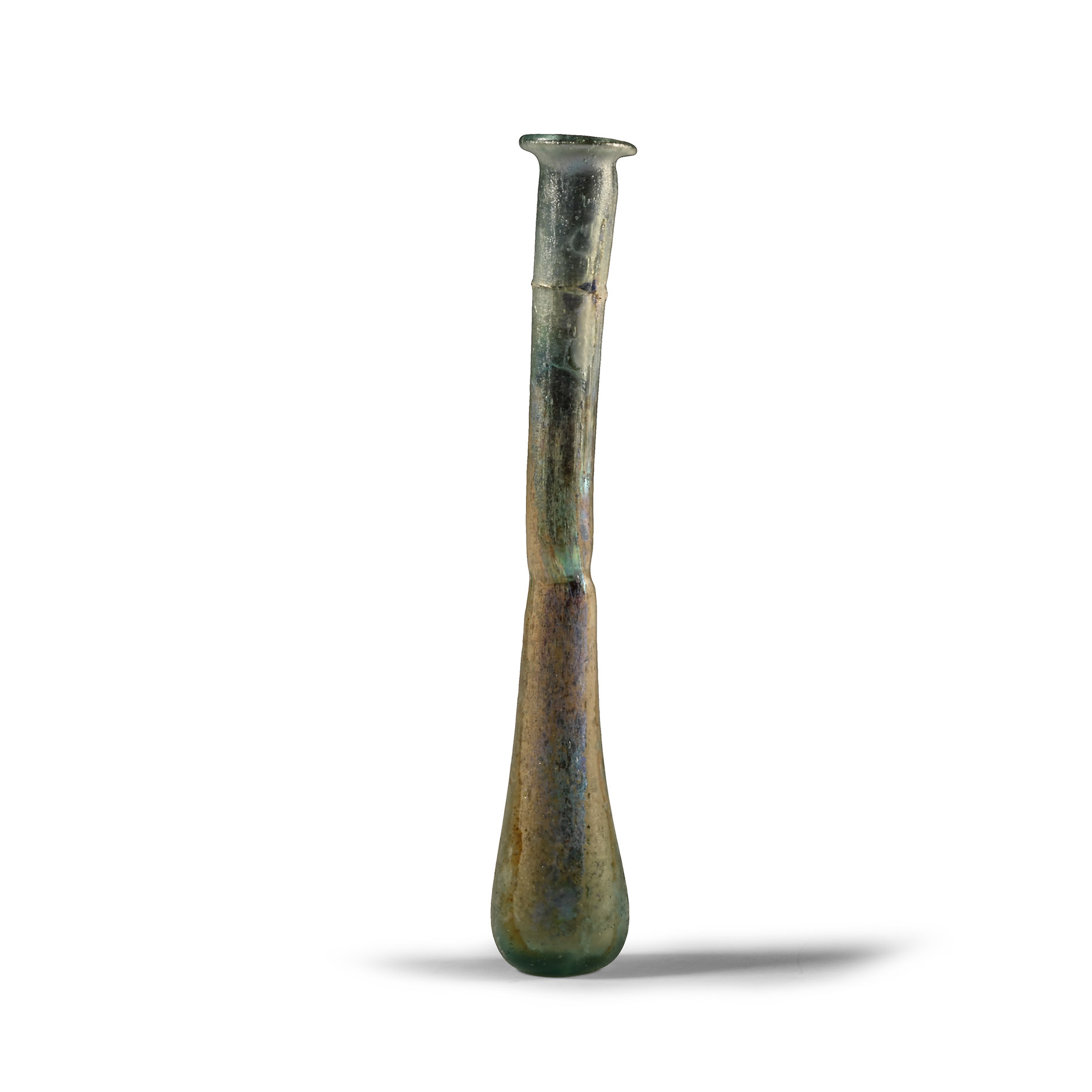 Roman Iridescent Glass Unguentarium