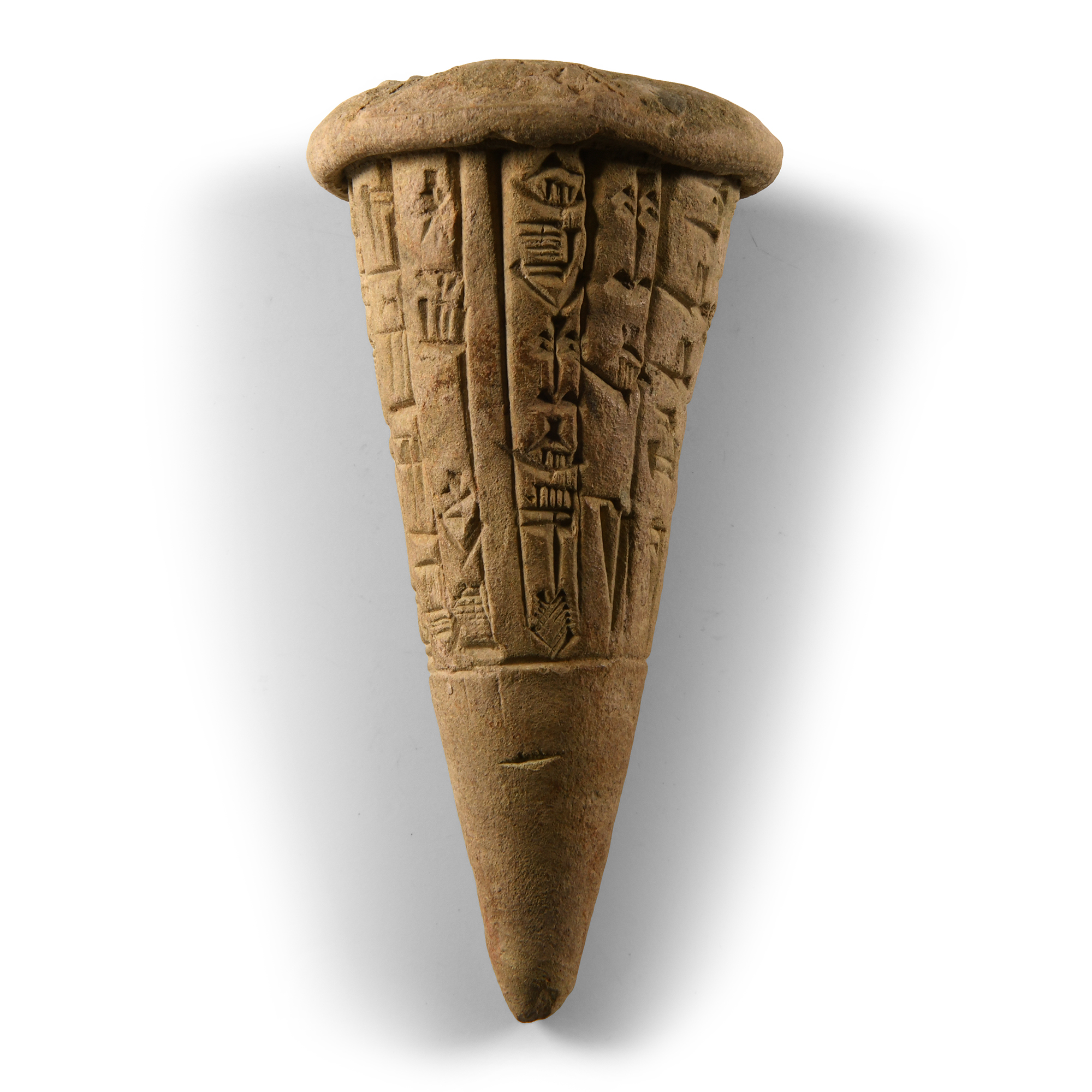 Sumerian Cuneiform Foundation Cone from Lagash During the Reign of Gudea