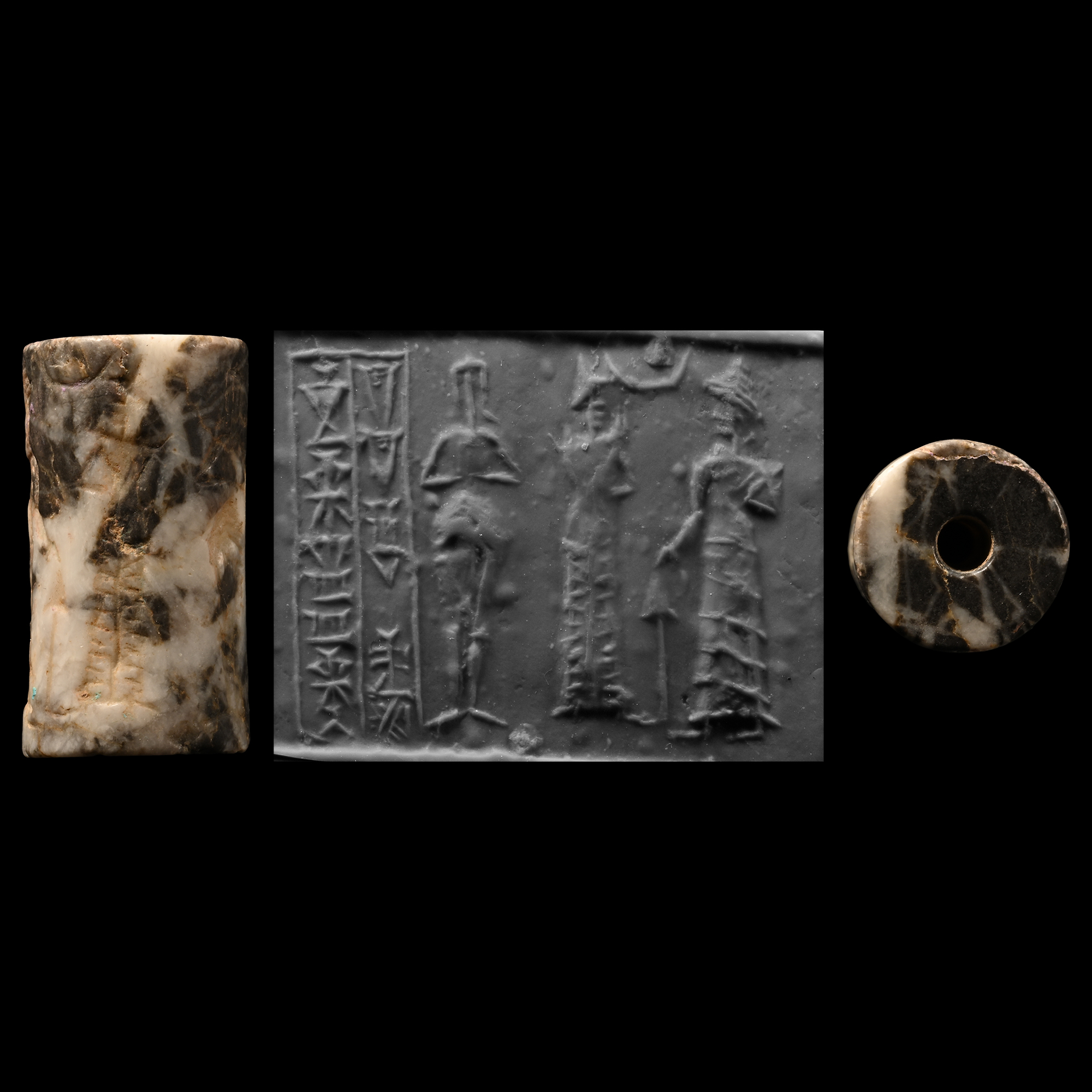 Old Babylonian Cylinder Seal of Ili-iddinam, Servant of the Goddess Nin-si'anna