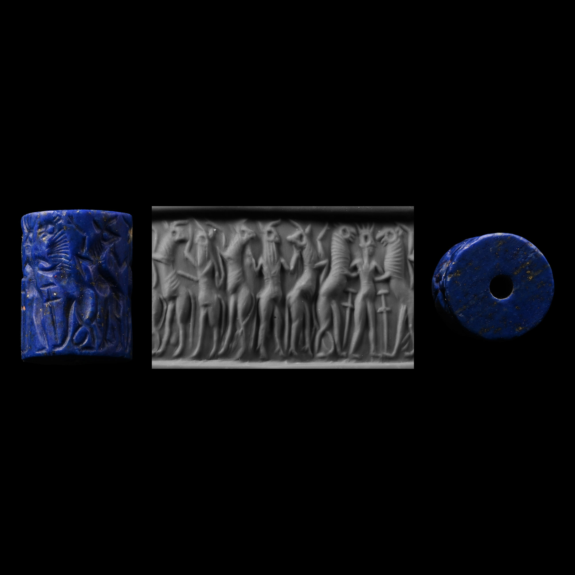 Early Dynastic Cylinder Seal with Combat Scene