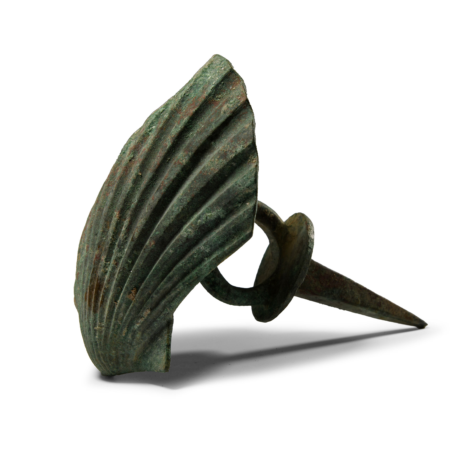 Roman Bronze Scallop Shell Chariot Mount