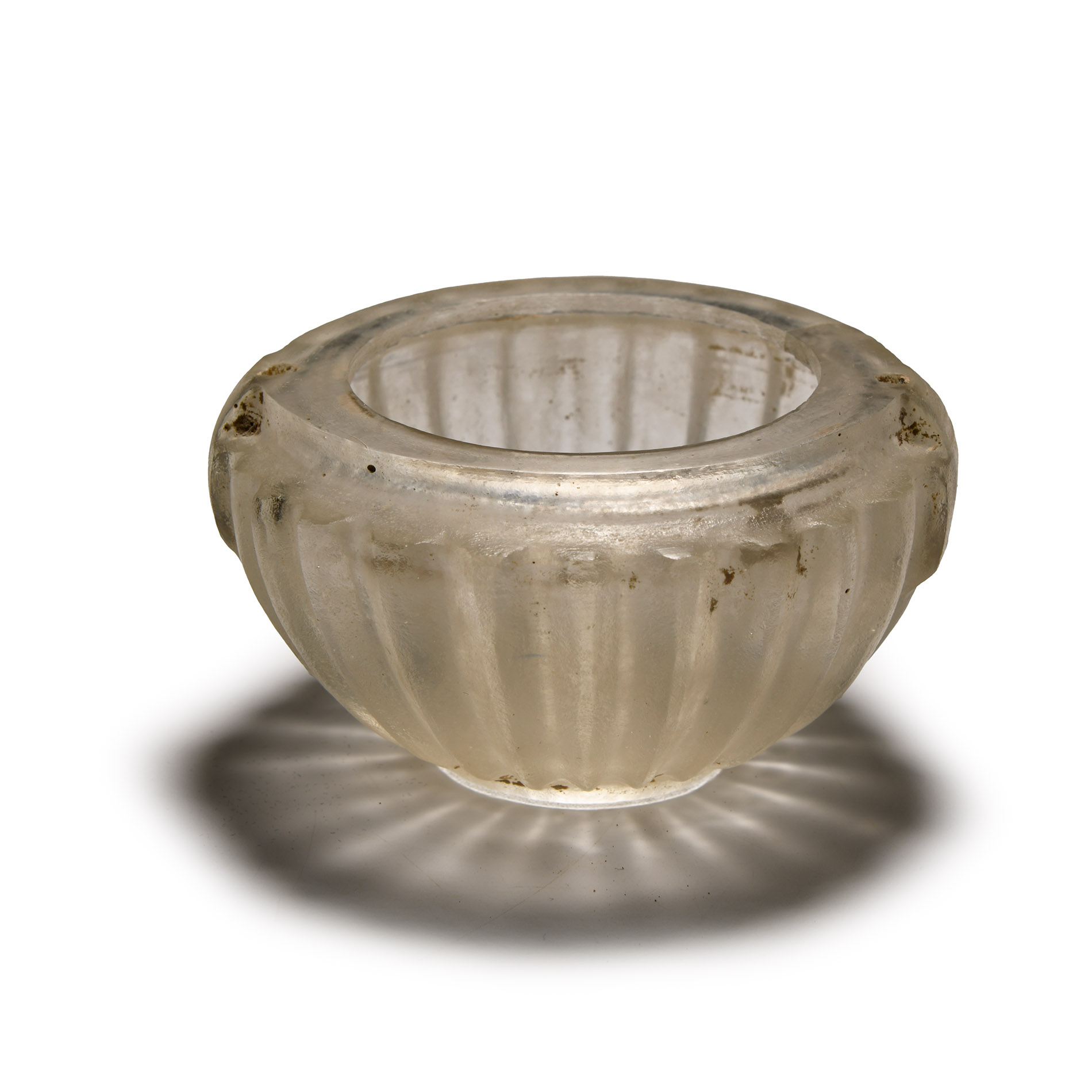 Hellenistic Ribbed Rock Crystal Bowl