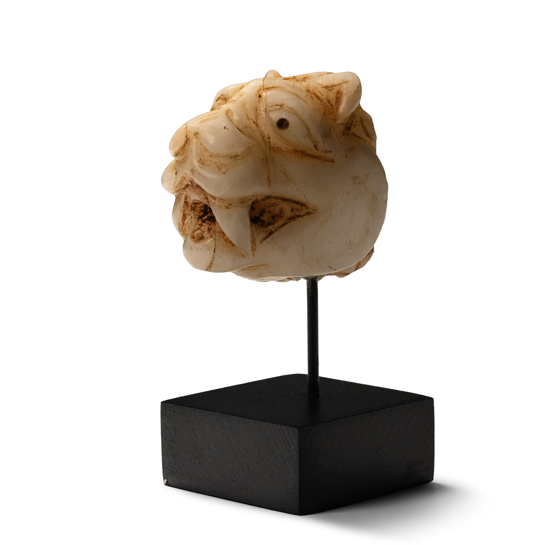 Mughal Marble Head of a Lion