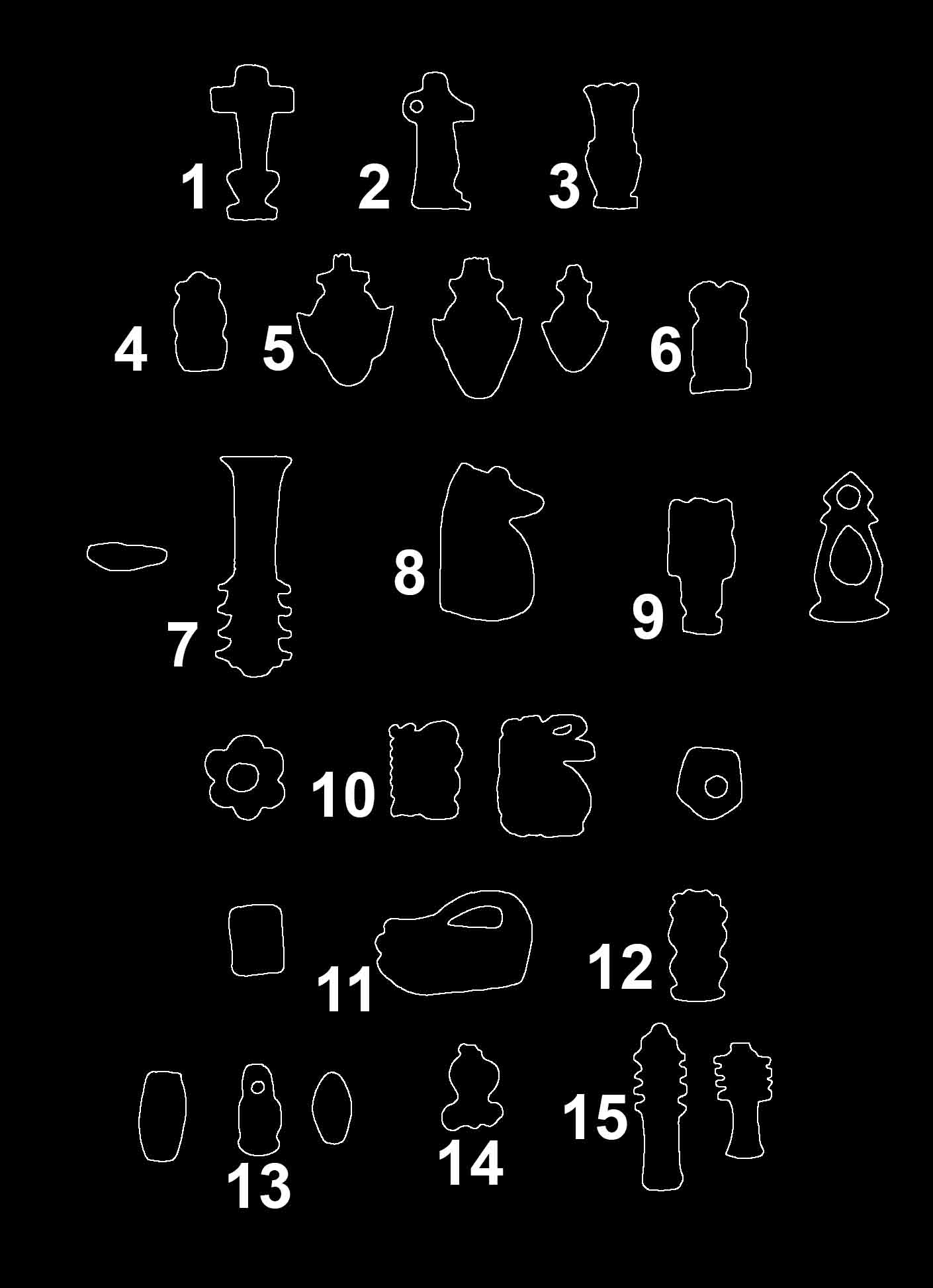Egyptian Hardstone and Faience Amulets and Other Items