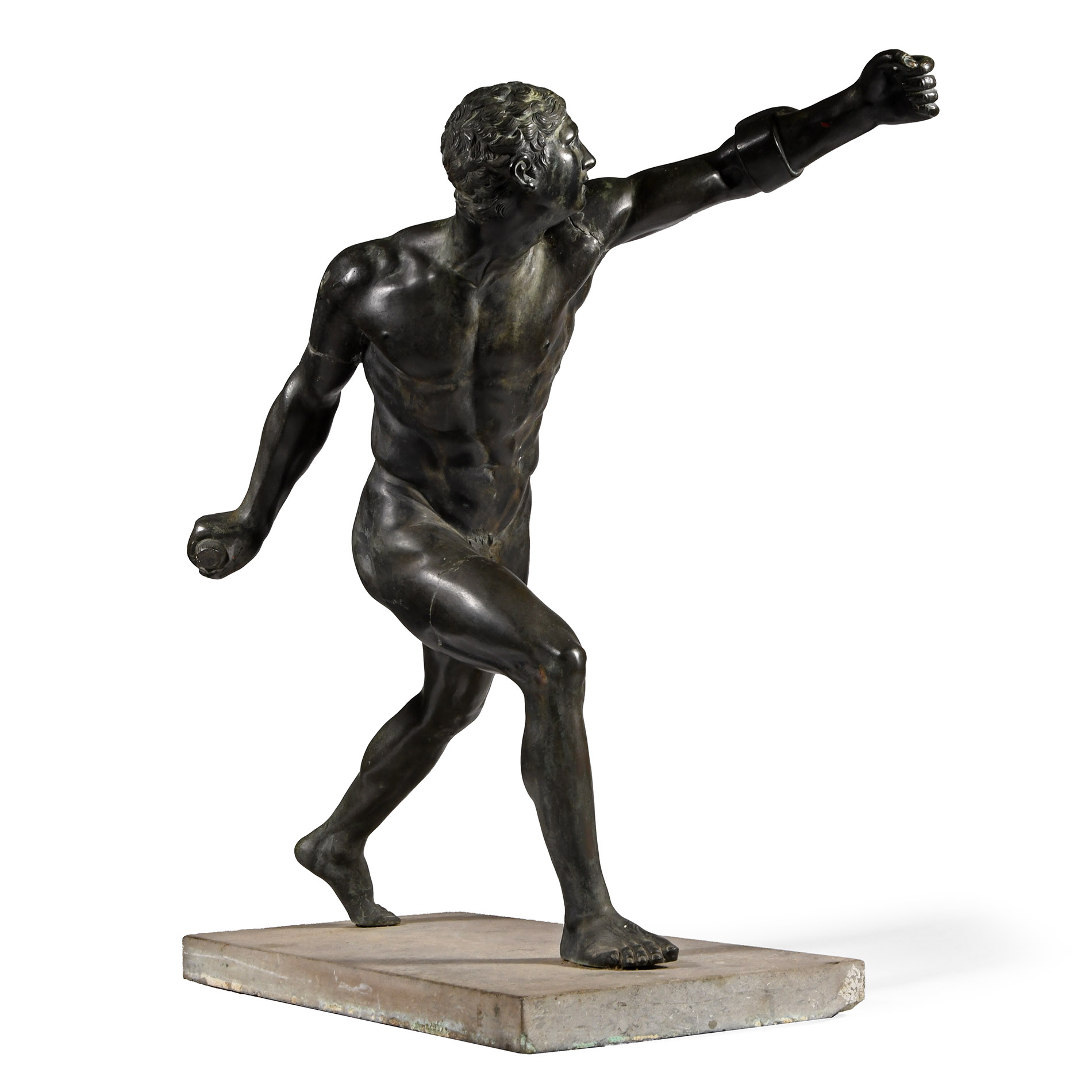 Bronze Statue the Borghese Gladiator