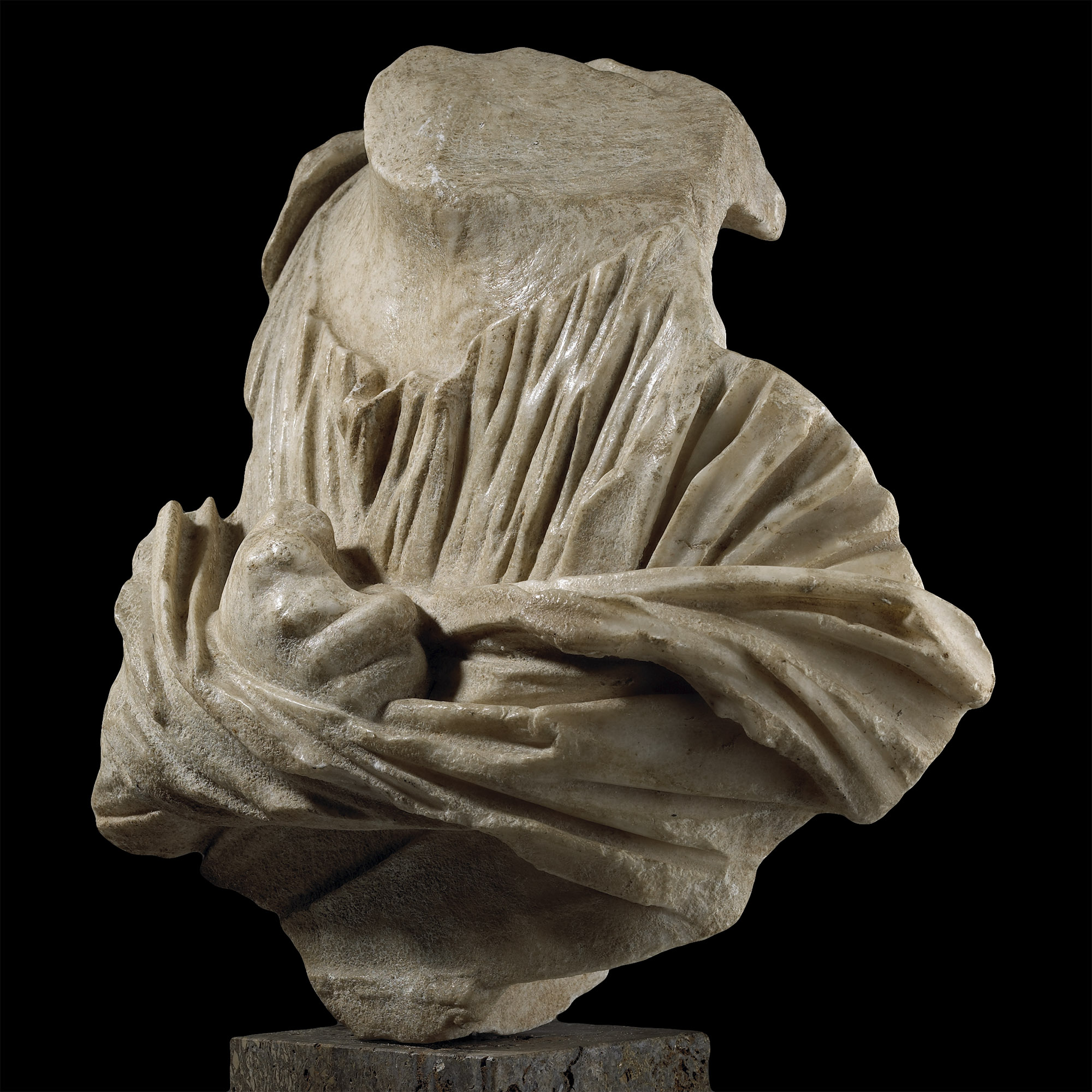 Roman Draped Marble Bust