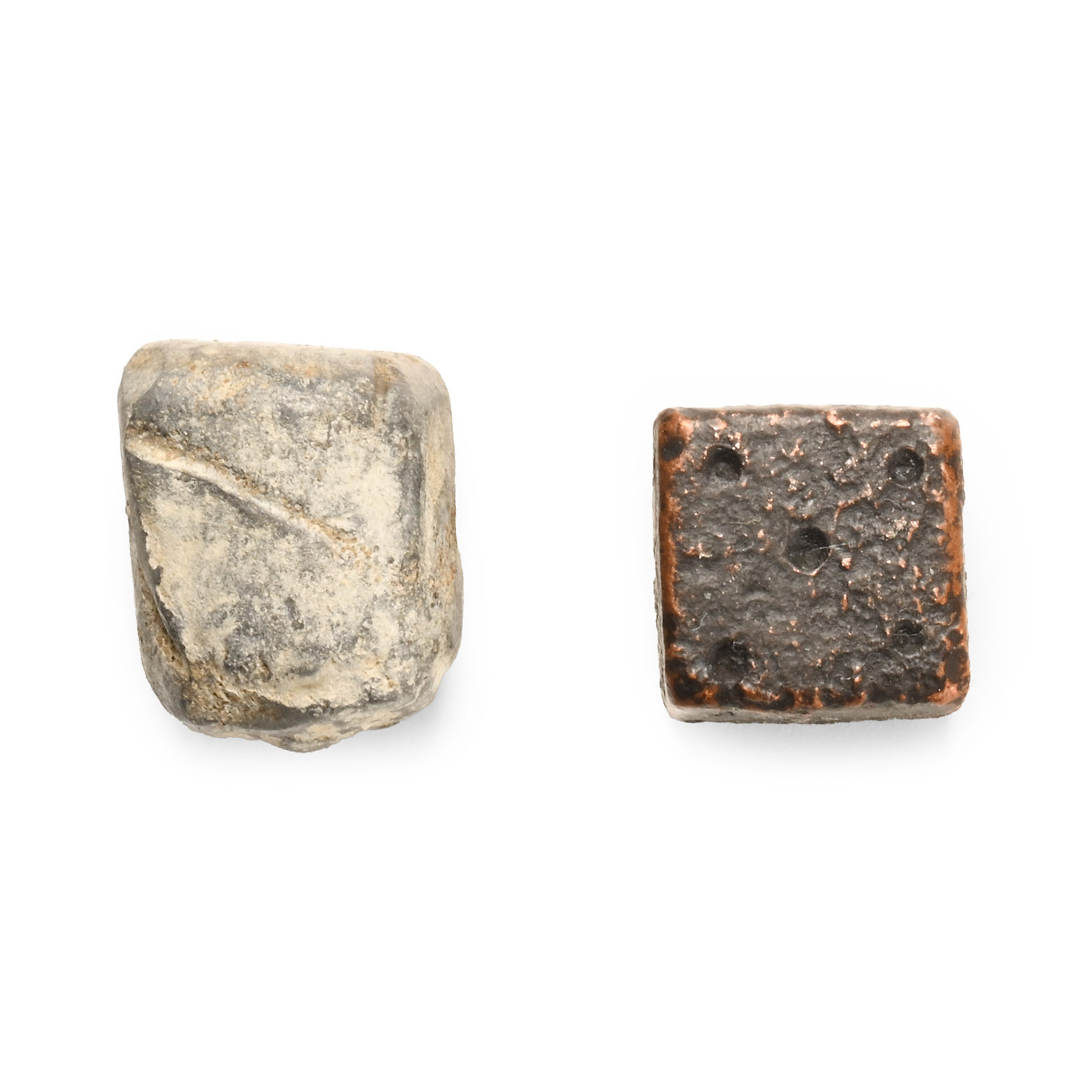 Roman 'Yorkshire' Bronze and Lead Gaming Dice Group
